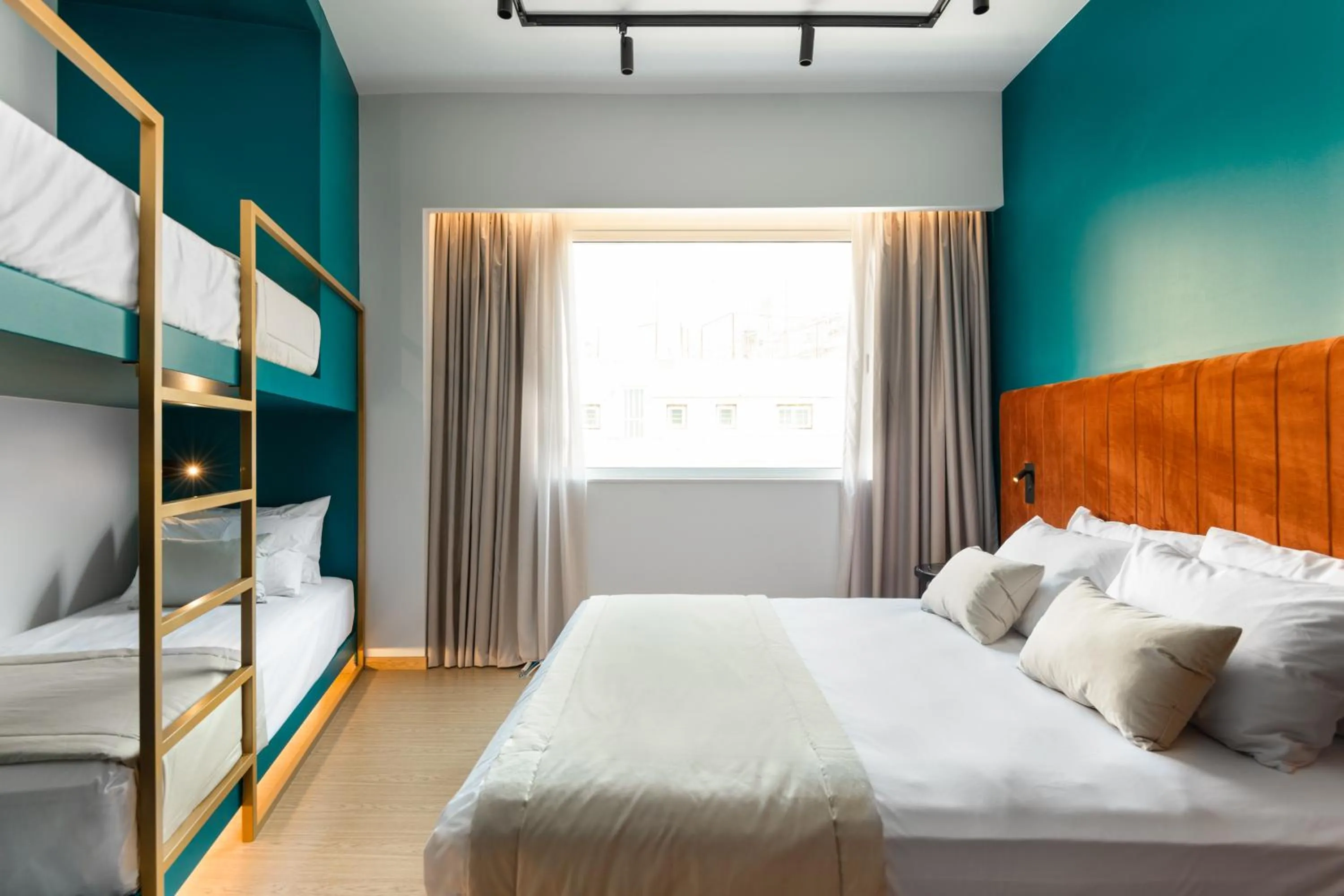 Bed in Colors Hotel Athens