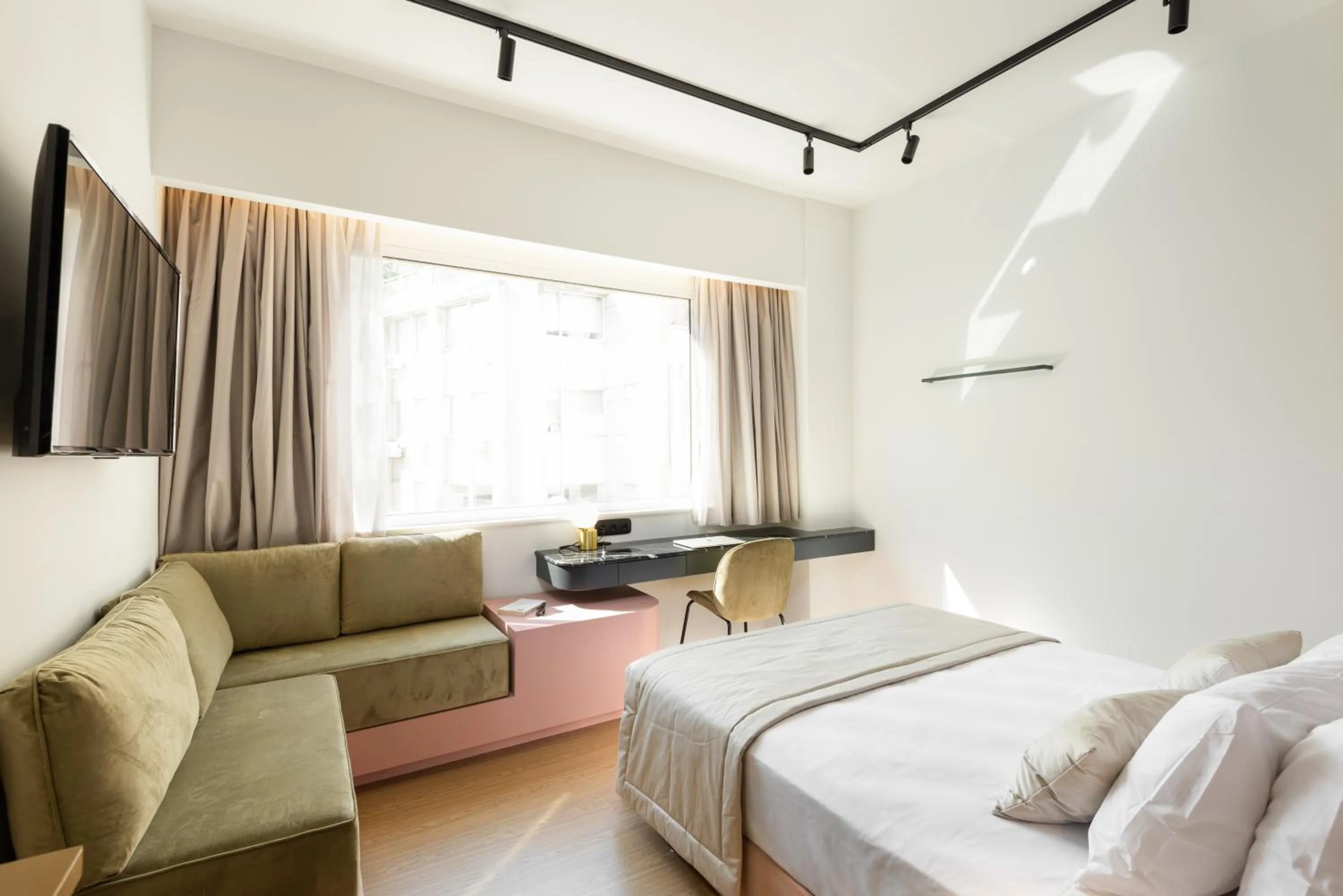 Bed in Colors Hotel Athens