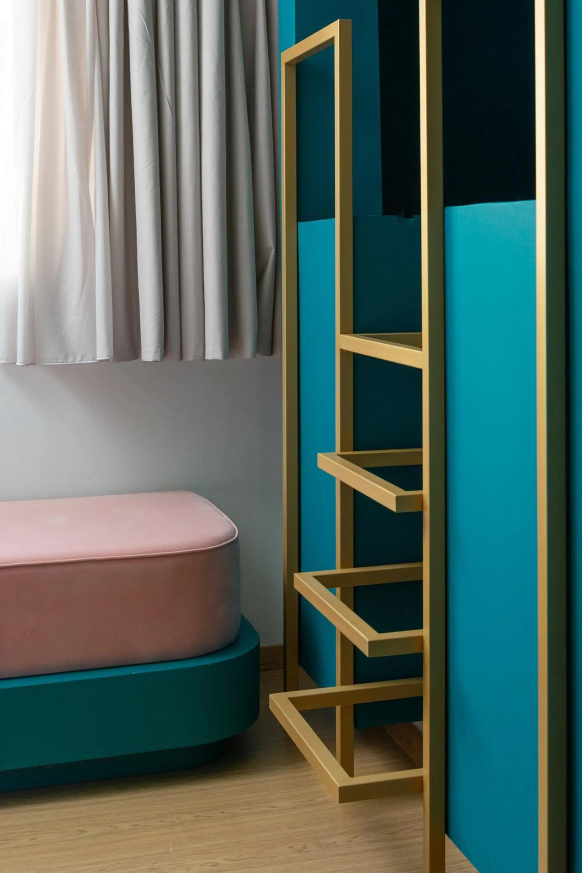 Decorative detail, Bed in Colors Hotel Athens