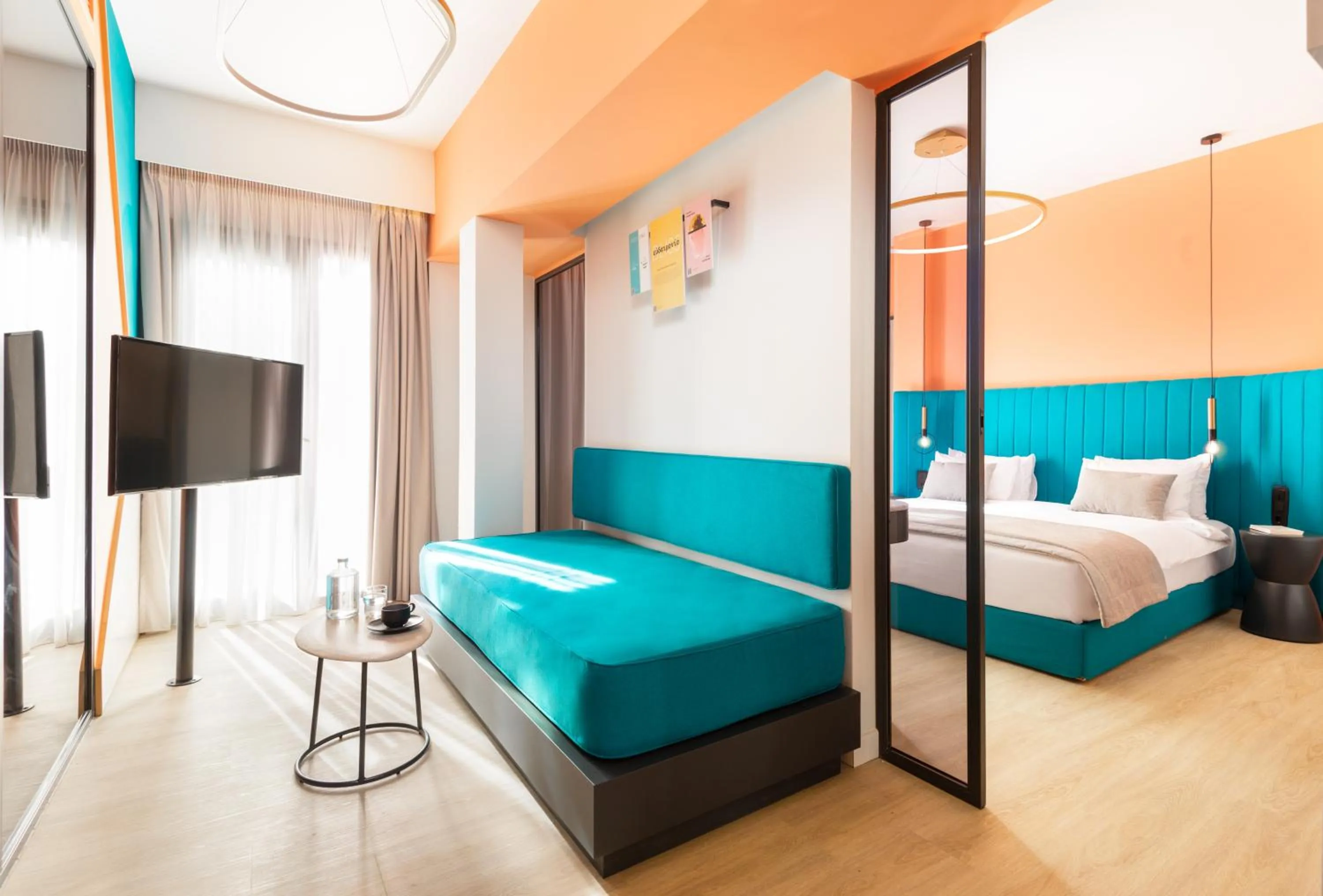 TV and multimedia, Bed in Colors Hotel Athens