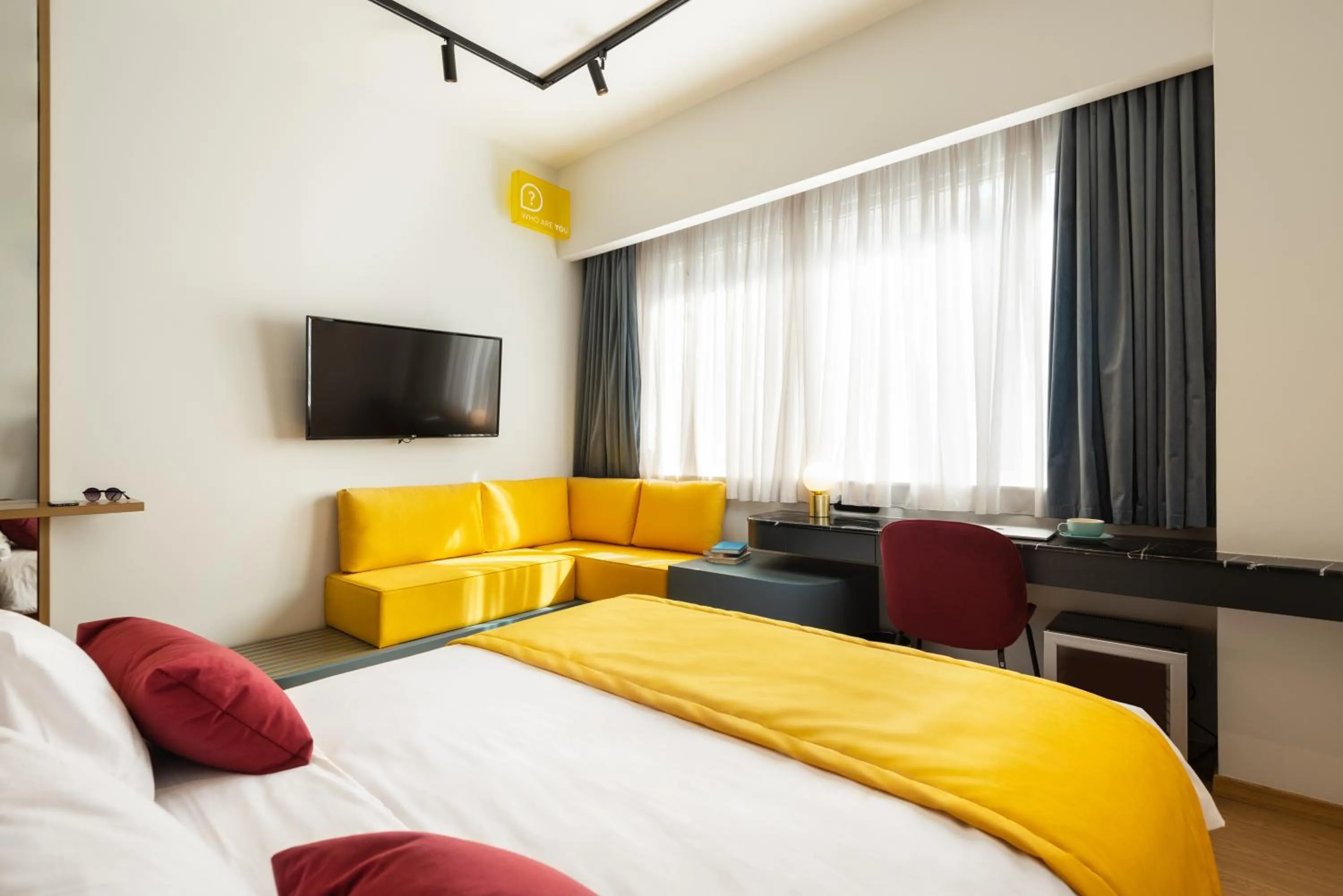 Bed in Colors Hotel Athens