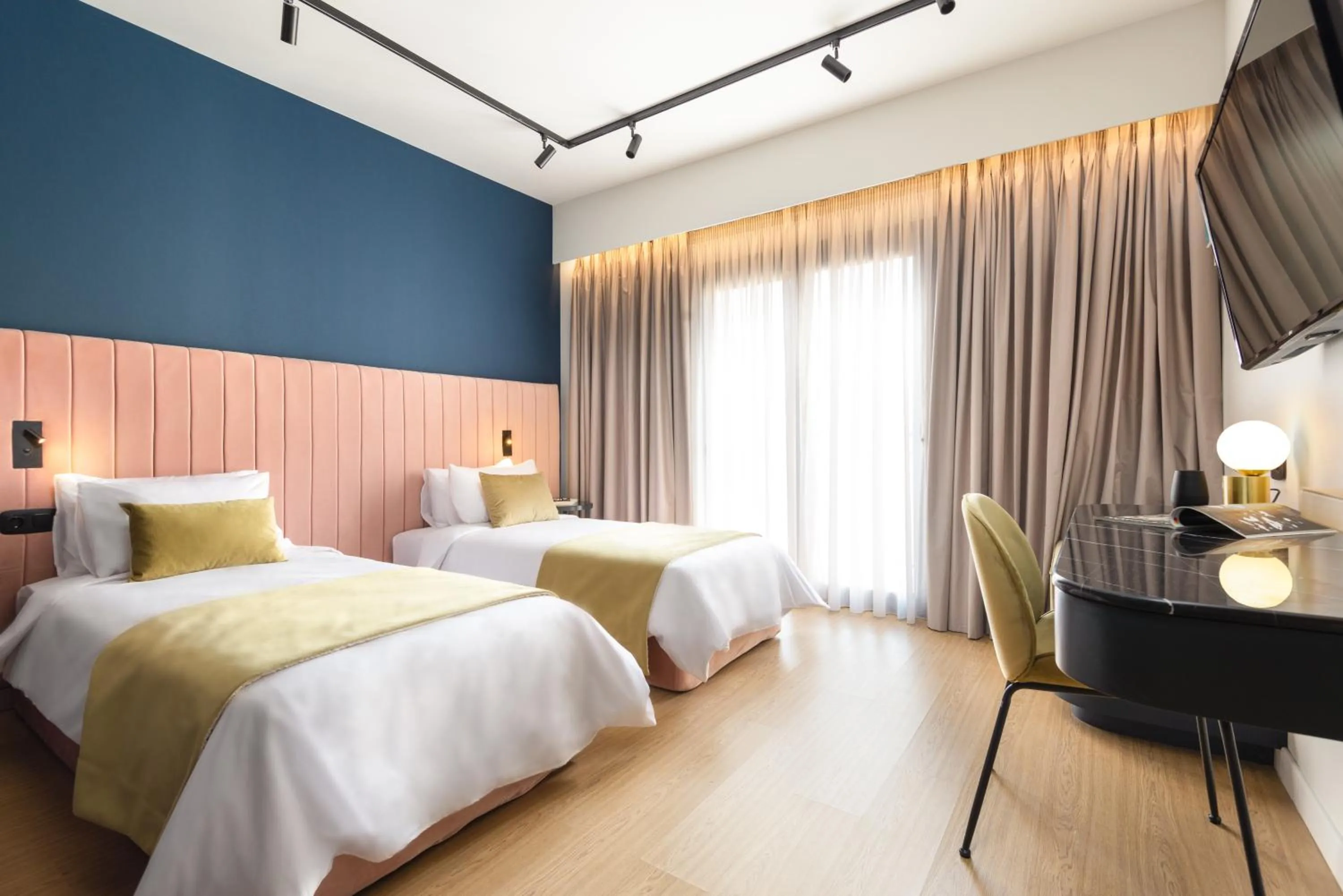 Bed in Colors Hotel Athens