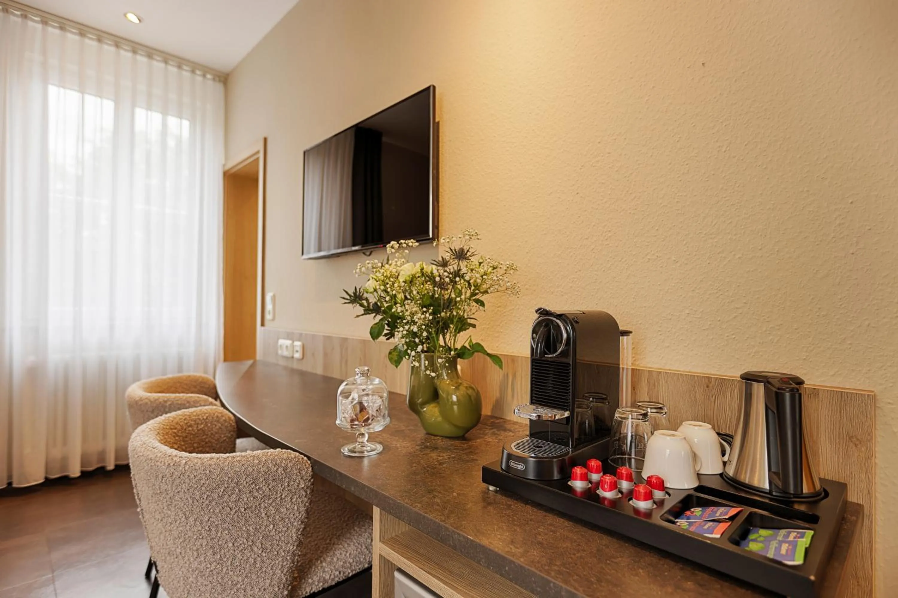 Coffee/tea facilities in Hotel Fischzucht in Würzburg