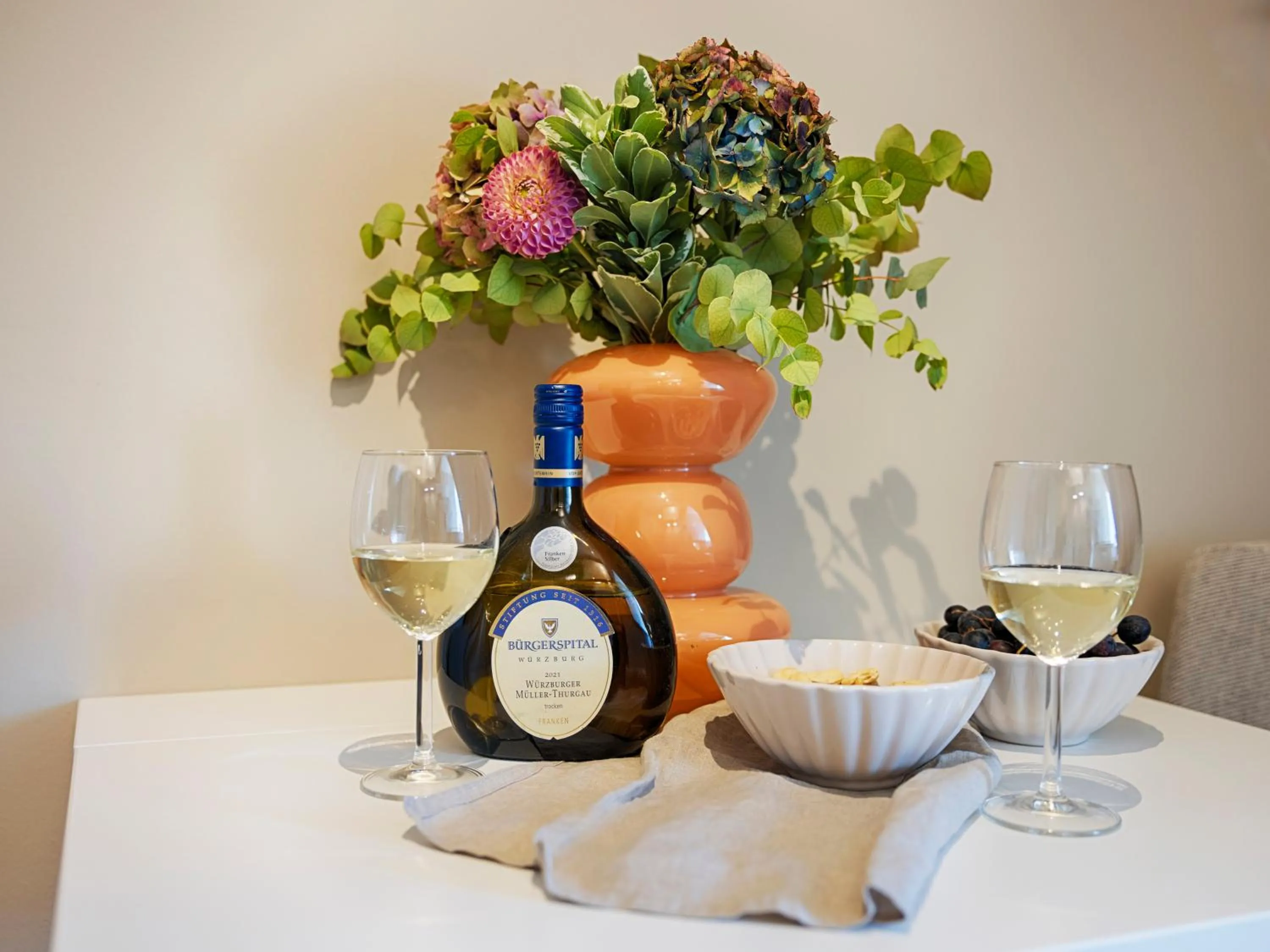 Decorative detail in Hotel Fischzucht in Würzburg