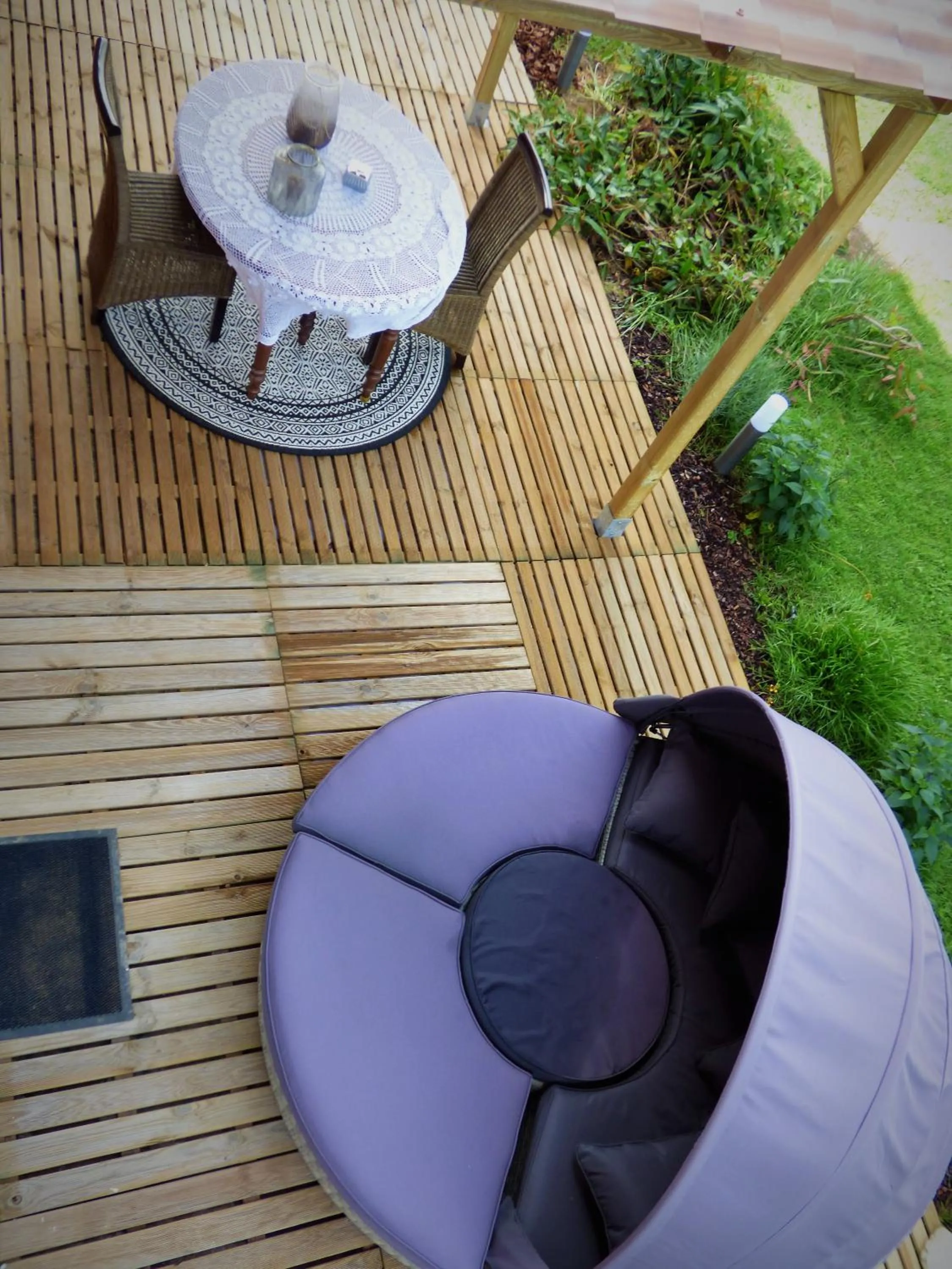 View (from property/room) in Arche de Lanoë jacuzzi