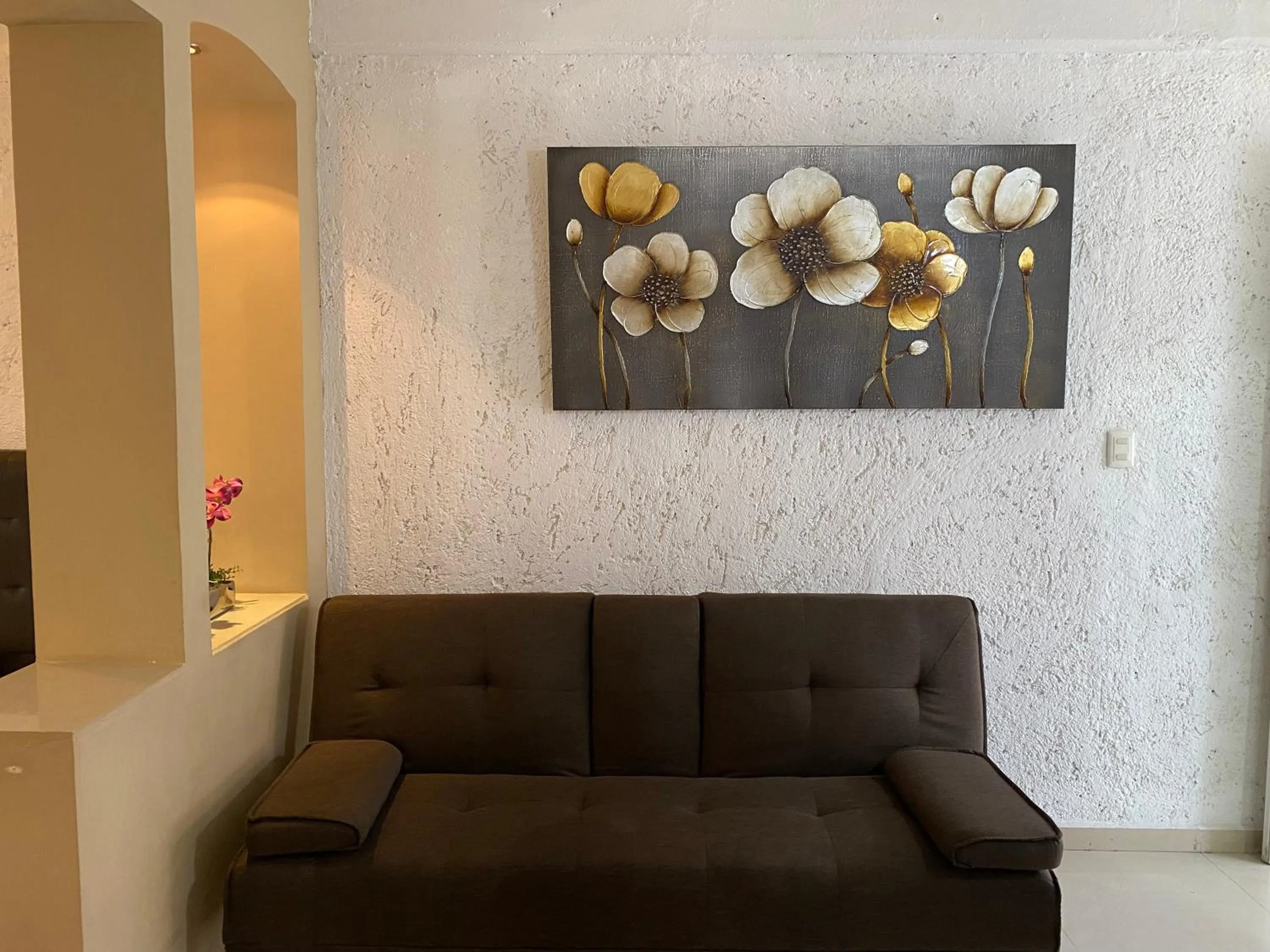 Bed in Hotel Dos Mundos, Isla Cozumel