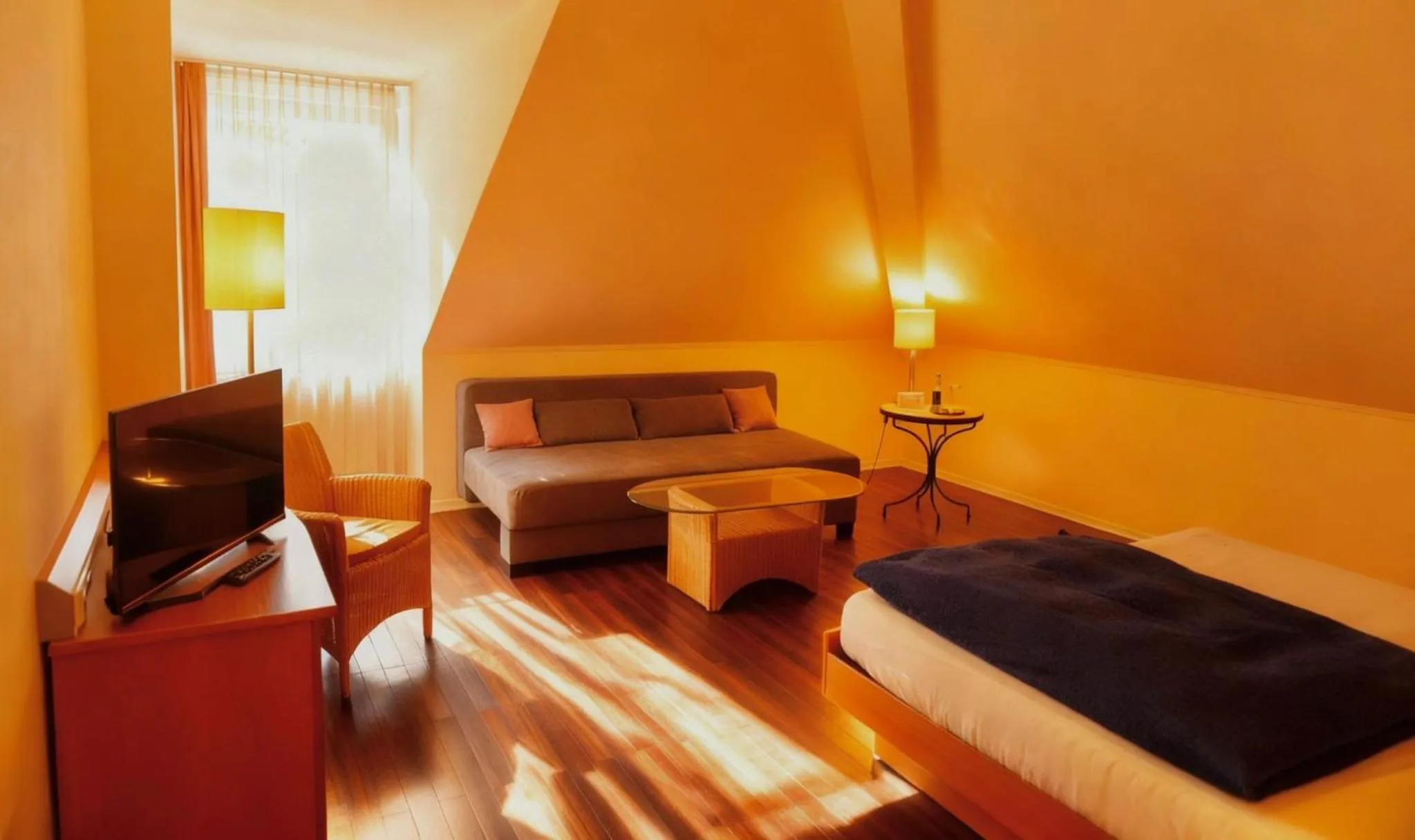 Bedroom, Bed in Hotel Ambiente