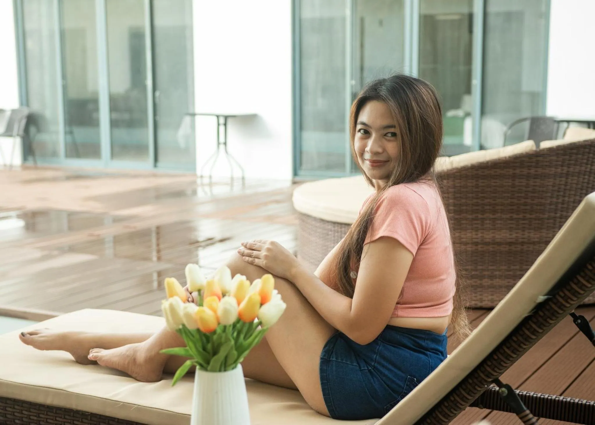 Swimming pool in Bohol Cattleya Resort