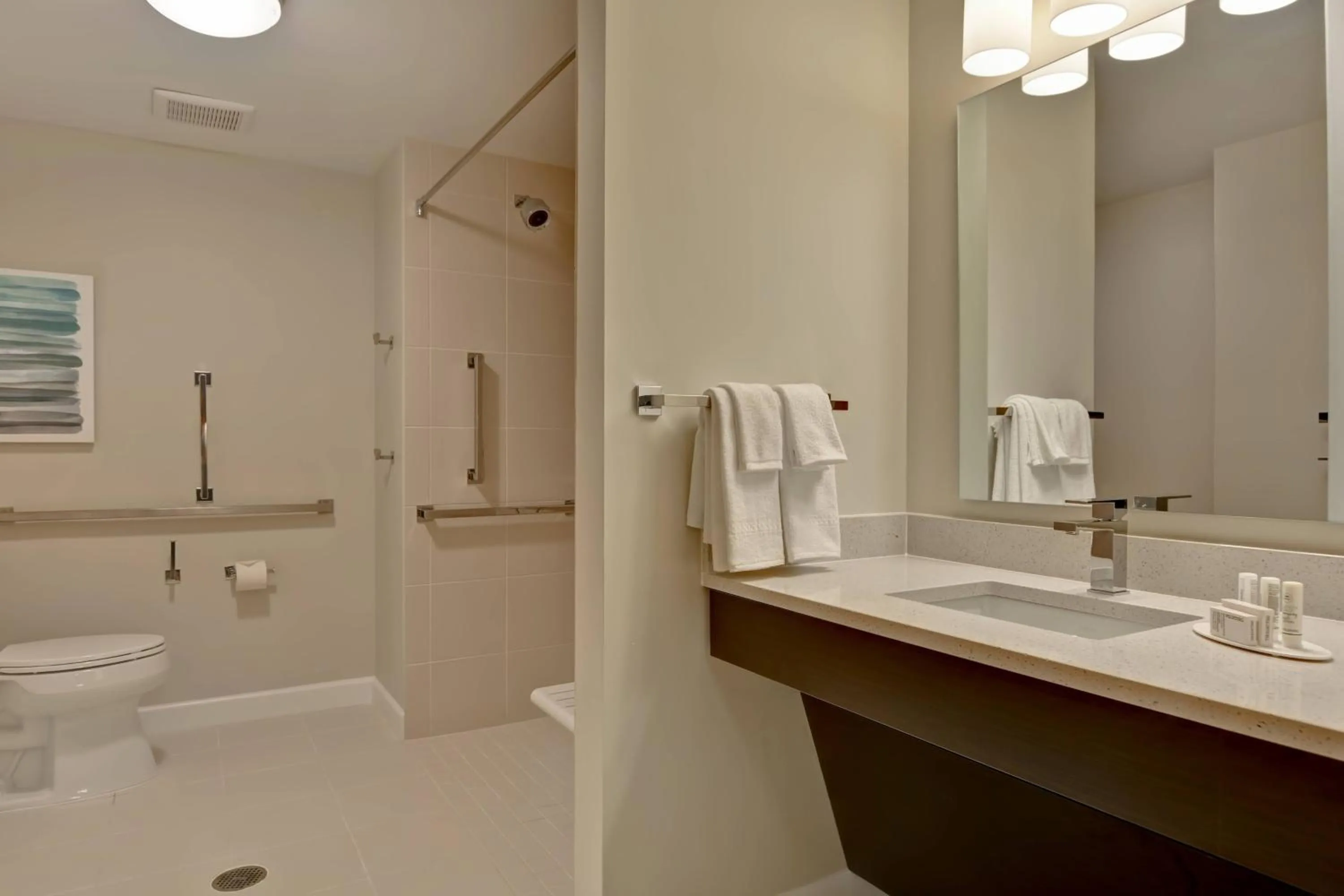 Bathroom in TownePlace Suites by Marriott Panama City Beach Pier Park