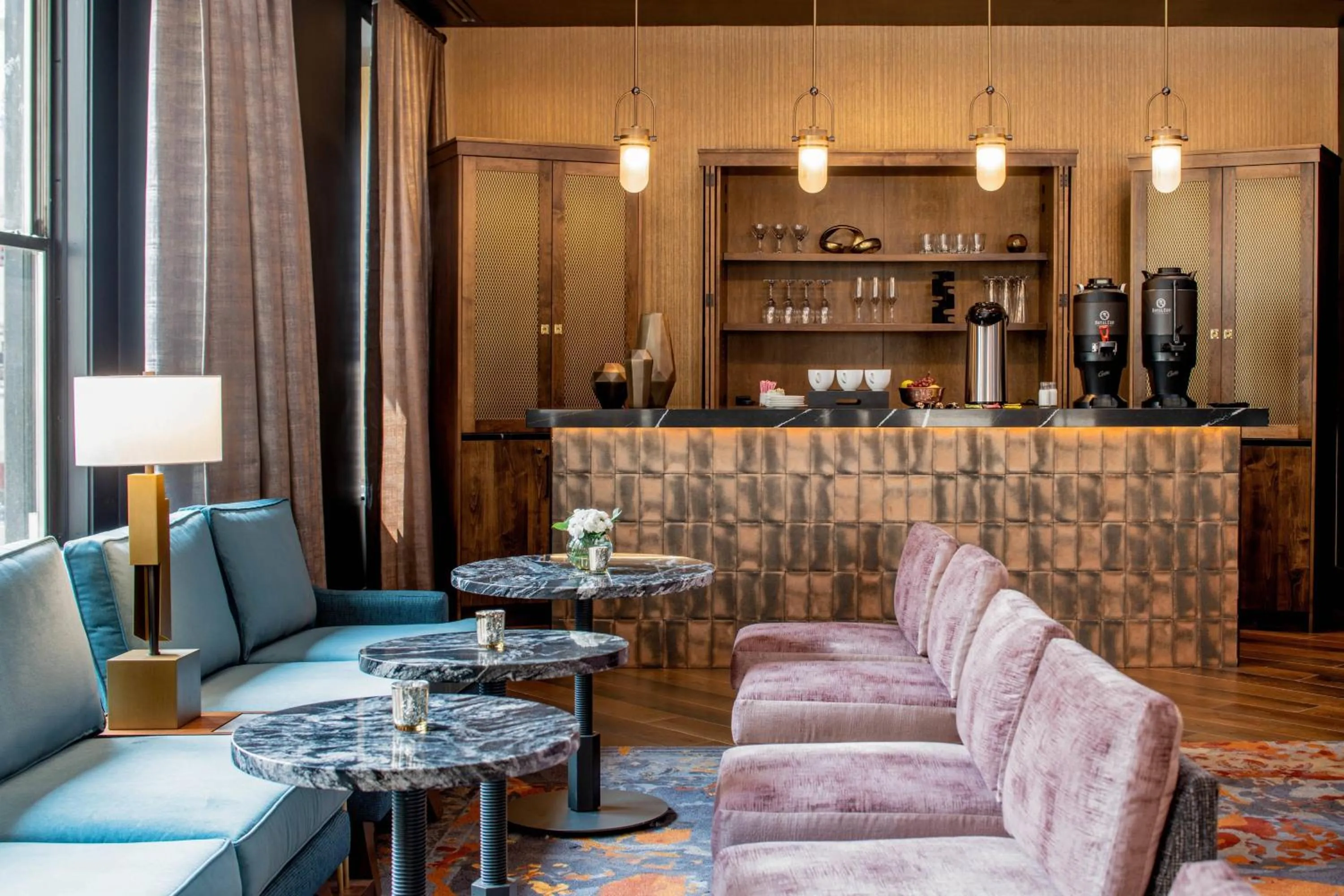 Lounge or bar in The Industrialist Hotel, Pittsburgh, Autograph Collection