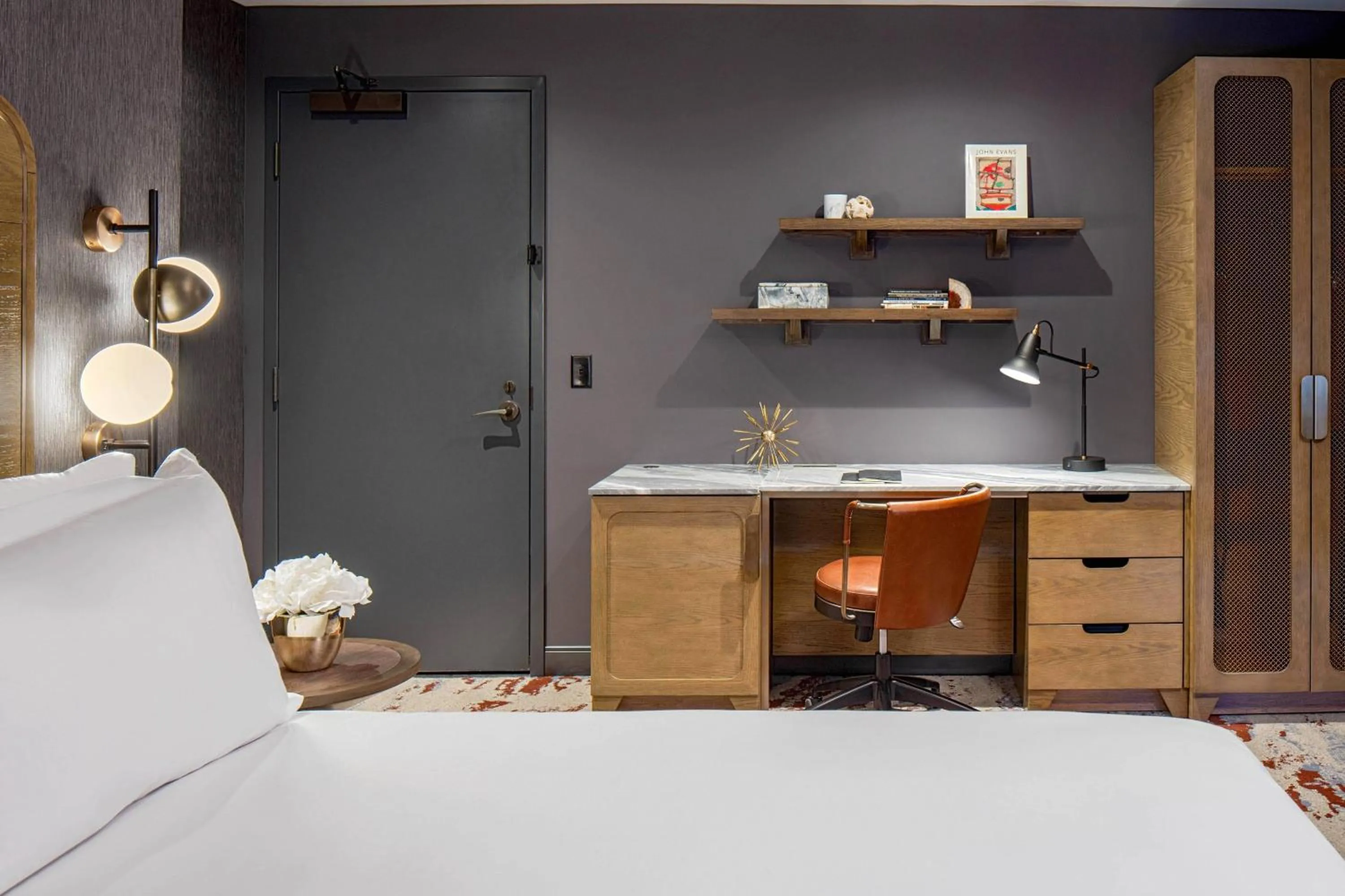 Photo of the whole room, Bed in The Industrialist Hotel, Pittsburgh, Autograph Collection