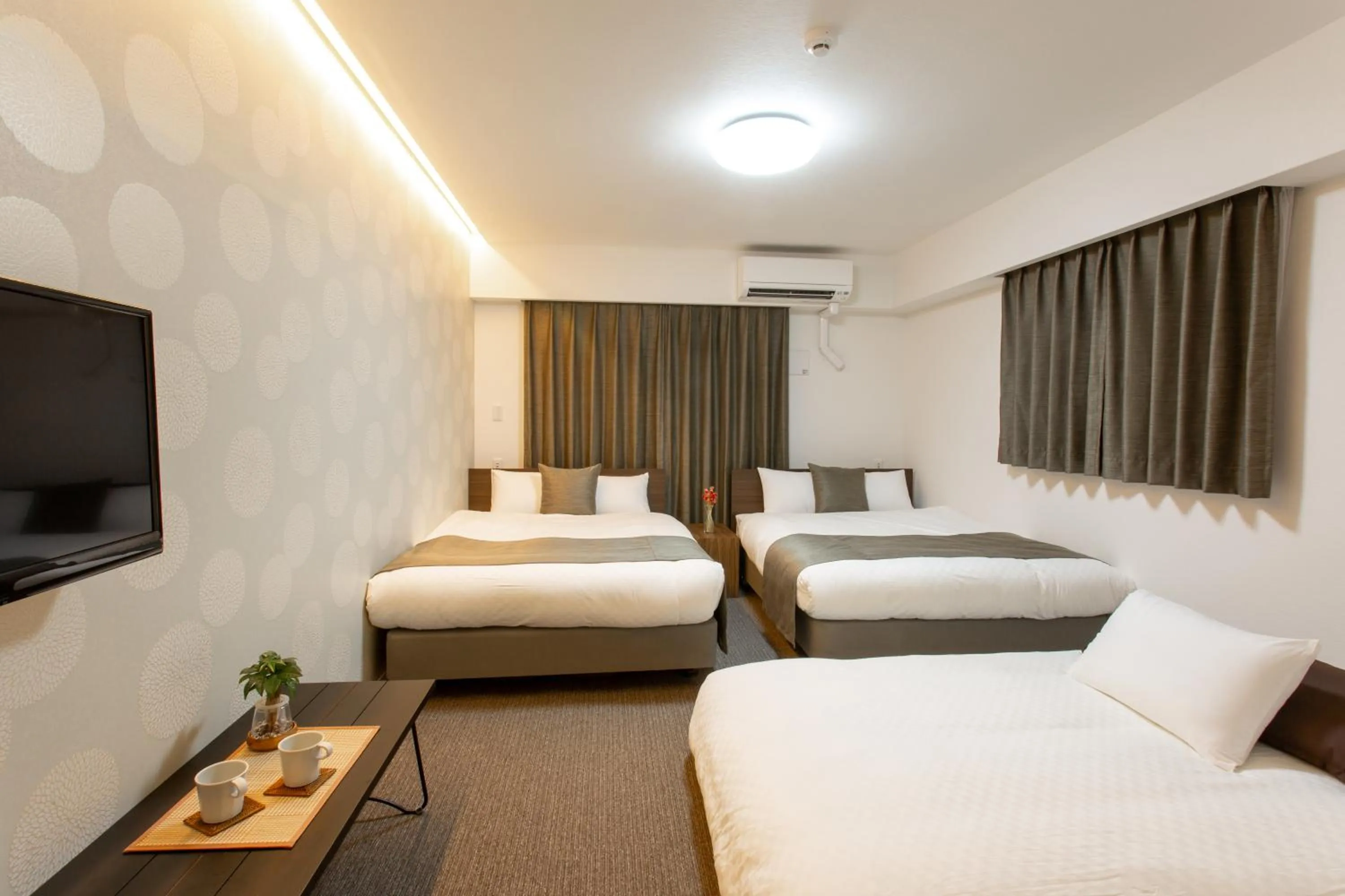 Photo of the whole room, Bed in BON Kyoto Station