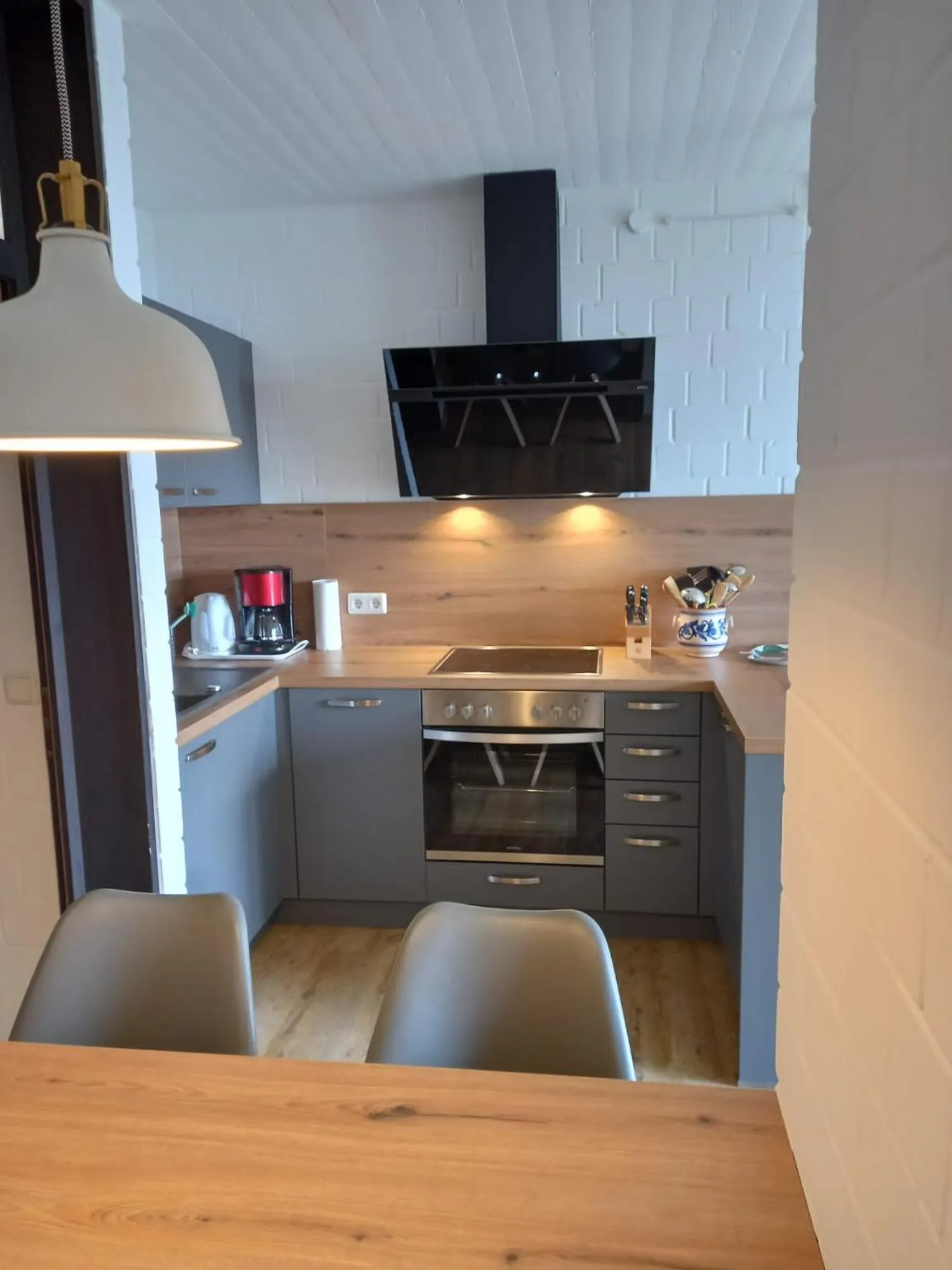 Kitchen or kitchenette in Mein Vierjahreszeiten Hotel Garni Superior