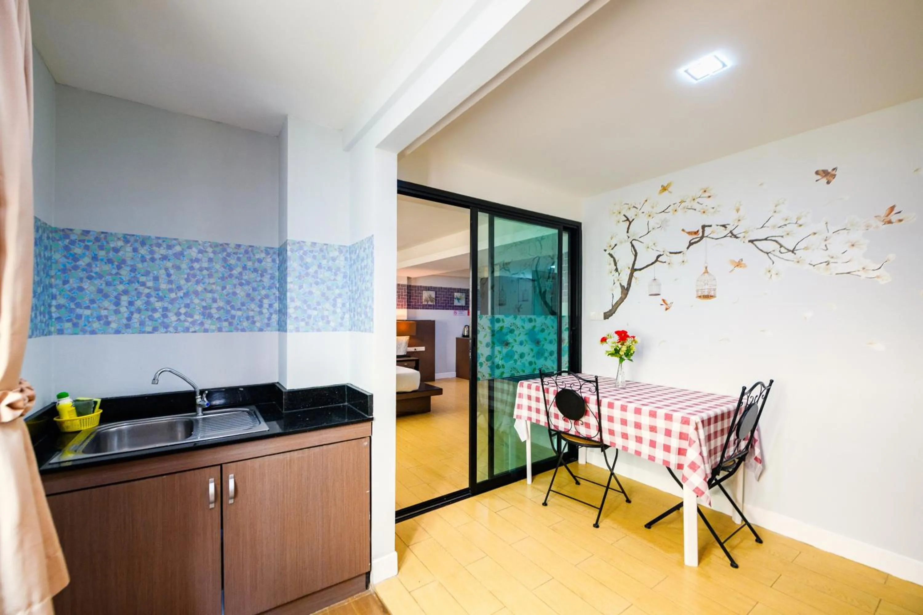 Kitchen or kitchenette in Scandia Beach Hotel