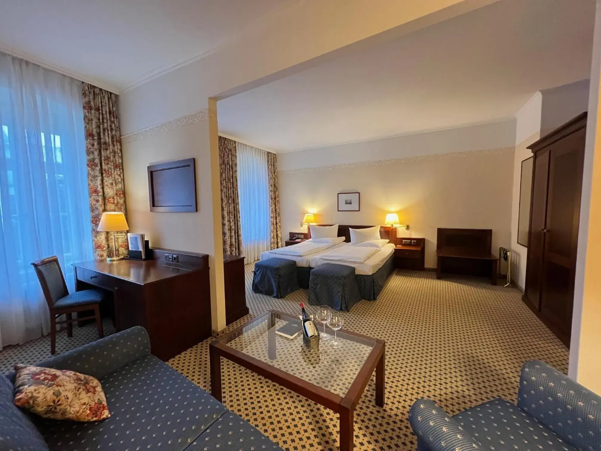 Living room, Bed in Romantik Hotel Tuchmacher Living room, Bed in Romantik Hotel Tuchmacher