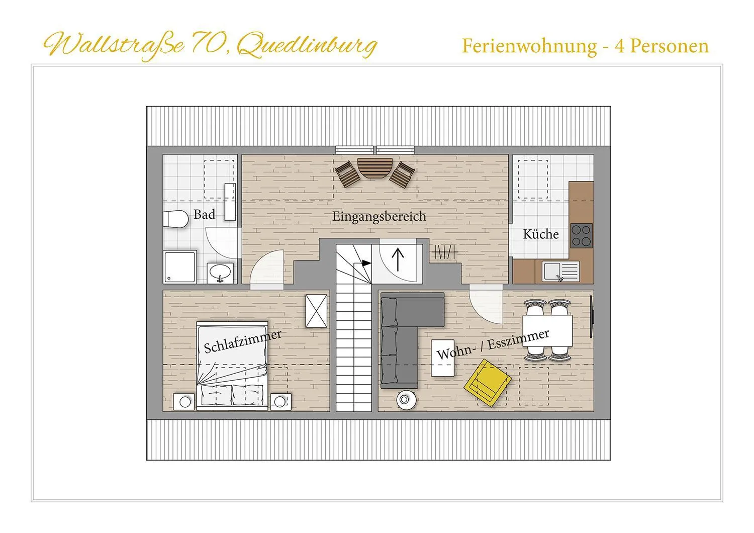 Floor plan in Ferienwohnung Quedlinburg Harz
