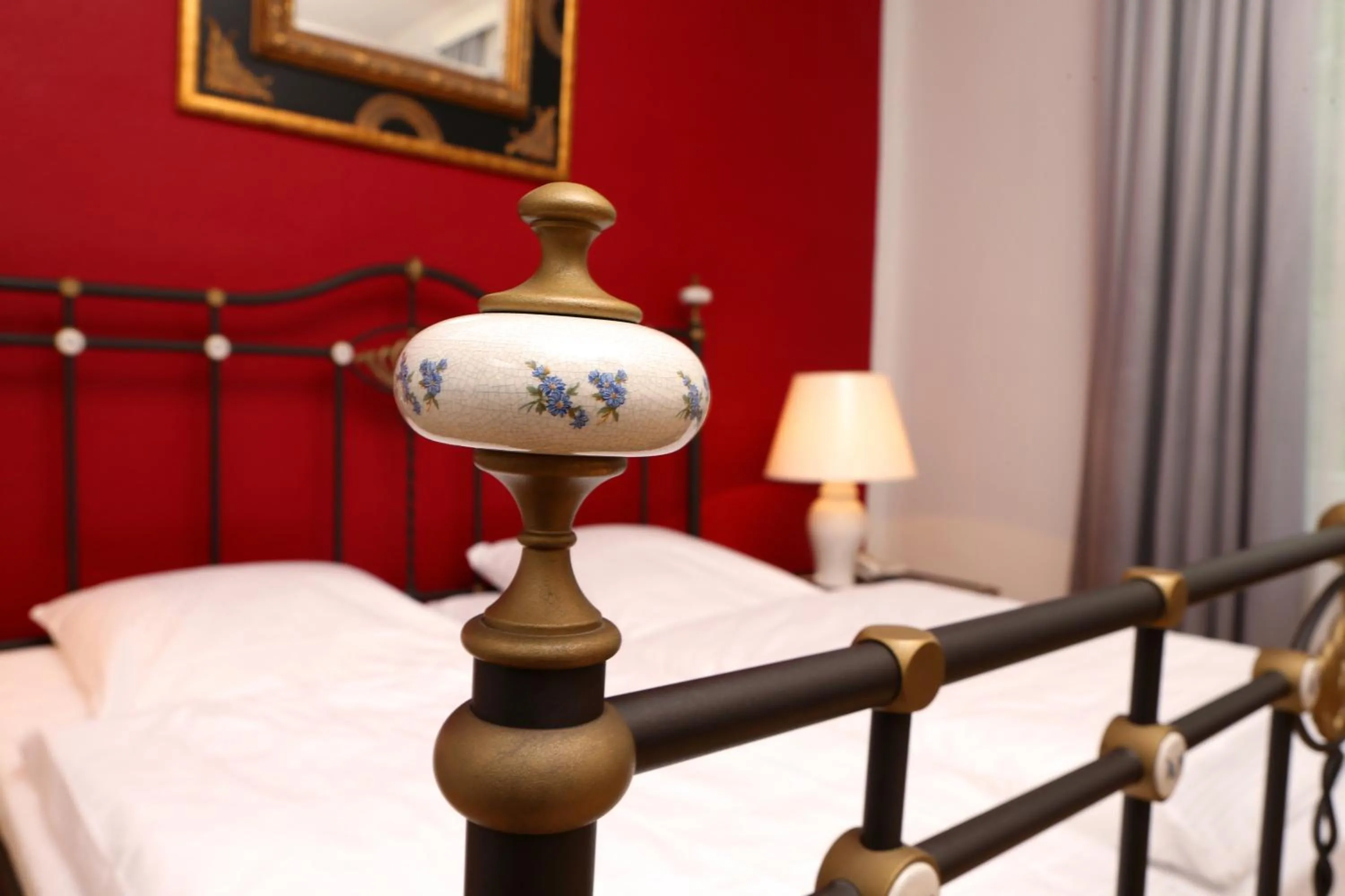 Decorative detail, Bed in Hotel Amsterdam