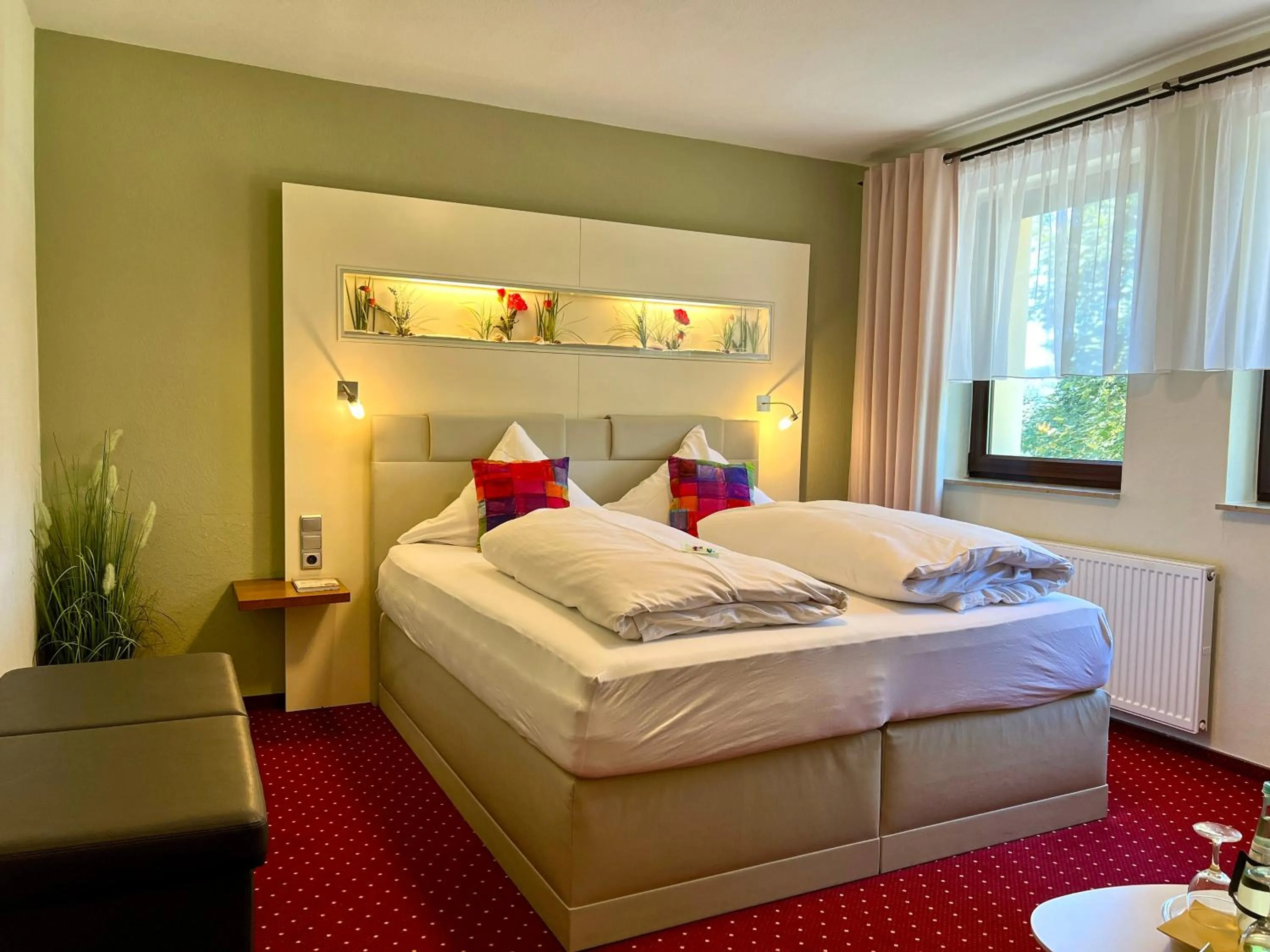 Photo of the whole room, Bed in Berghotel Talblick