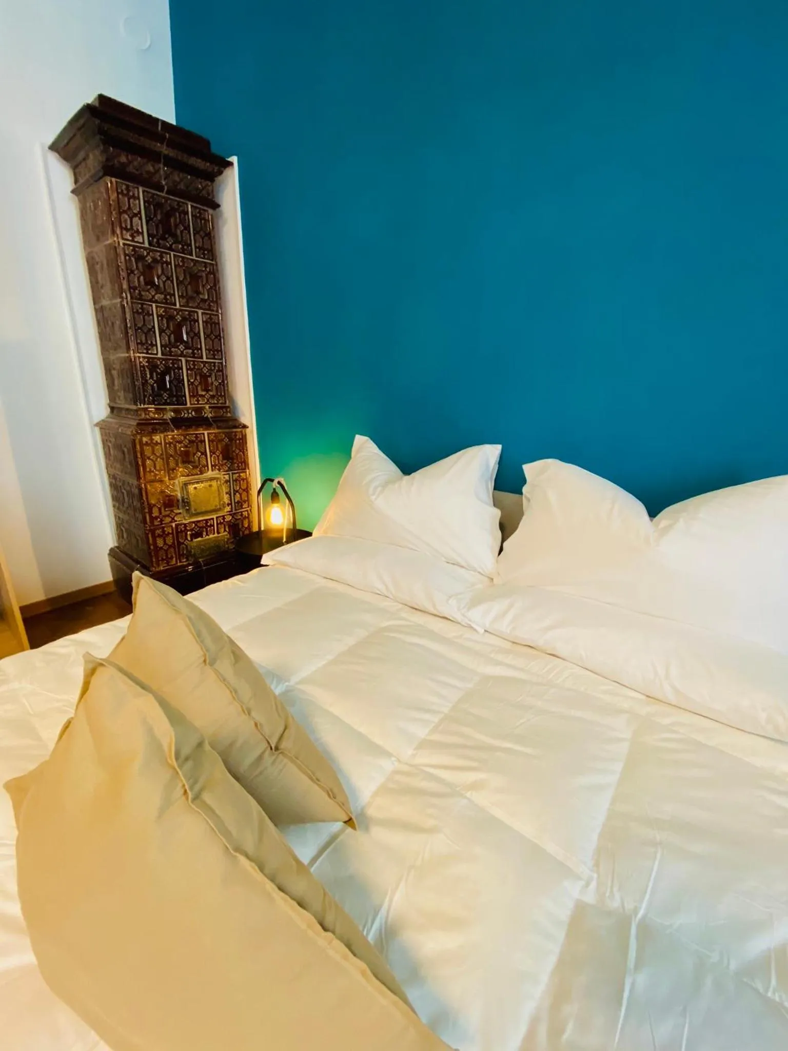 Decorative detail, Bed in Crops City Stay