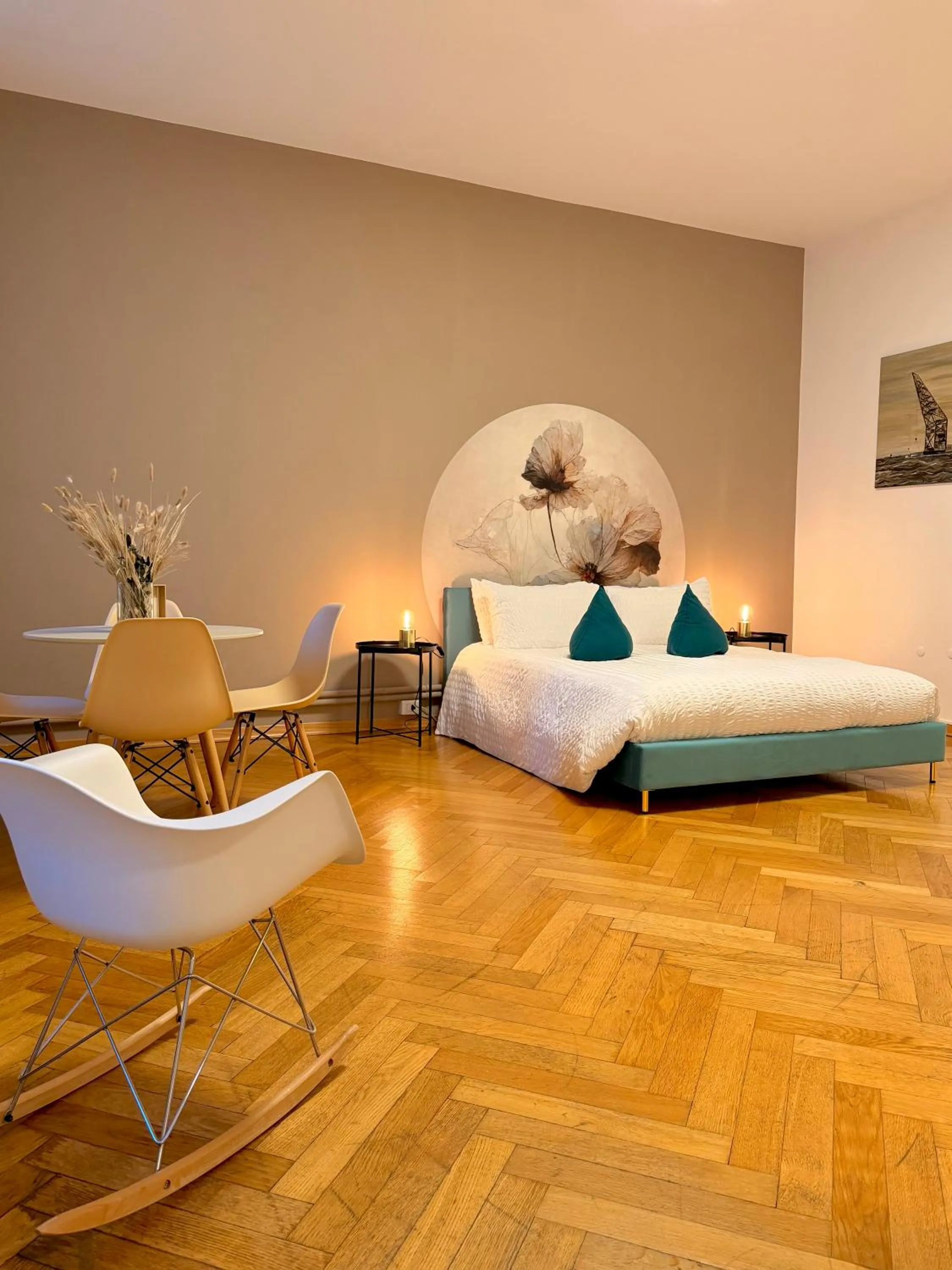 Bed in Crops City Stay