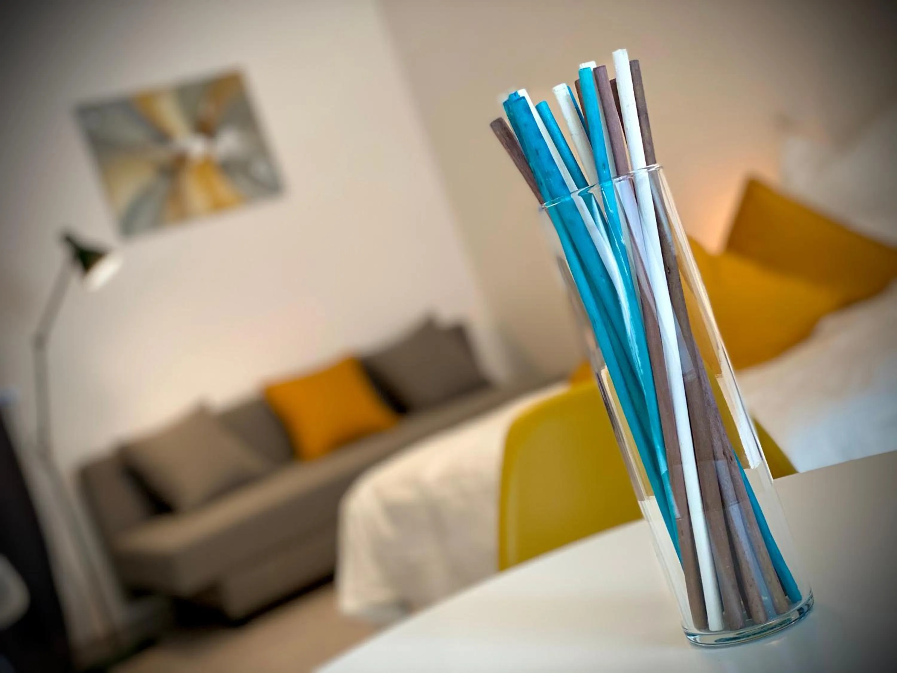 Decorative detail, Bed in Crops City Stay