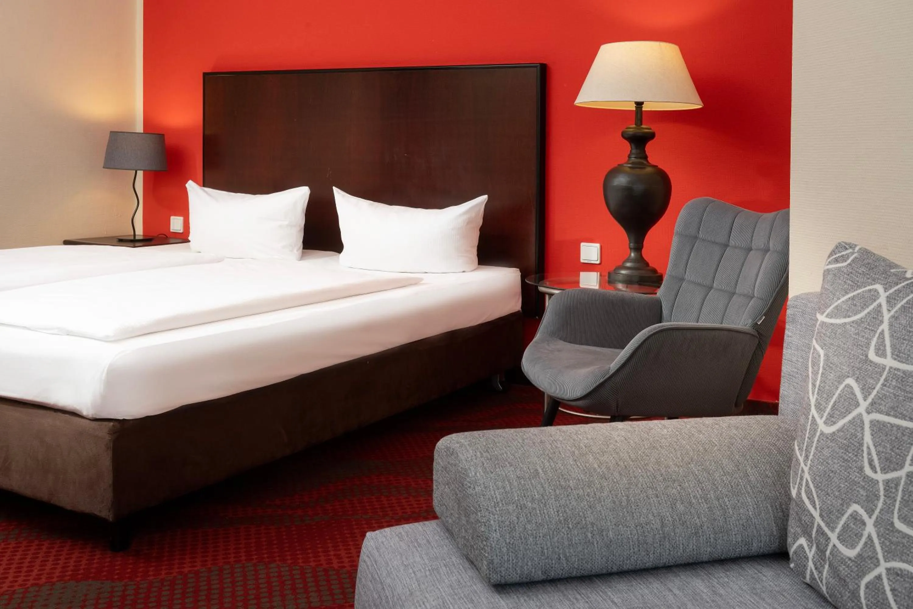 Bed in SORAT Hotel Cottbus