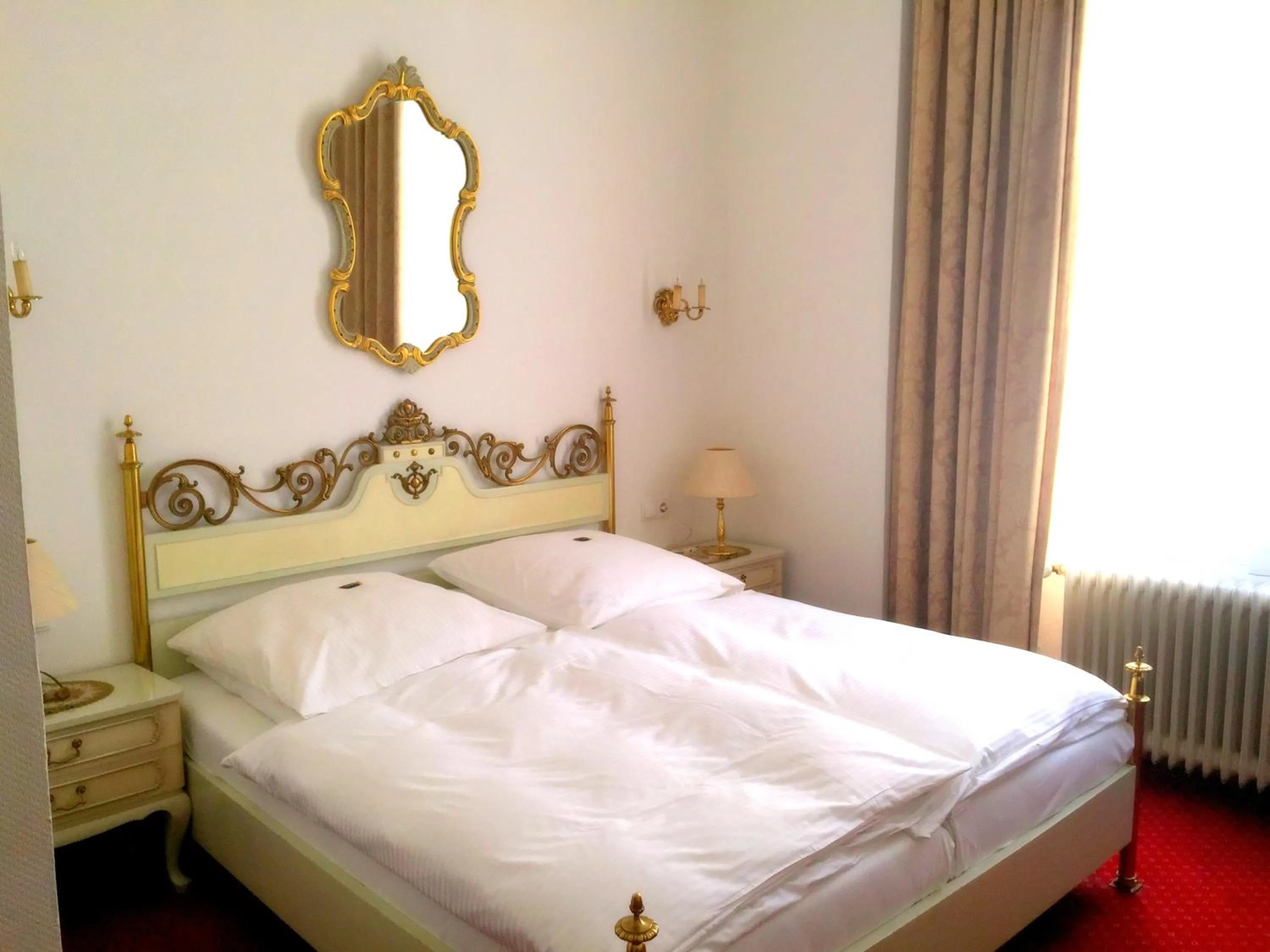 Bed in Hotel Bismarck