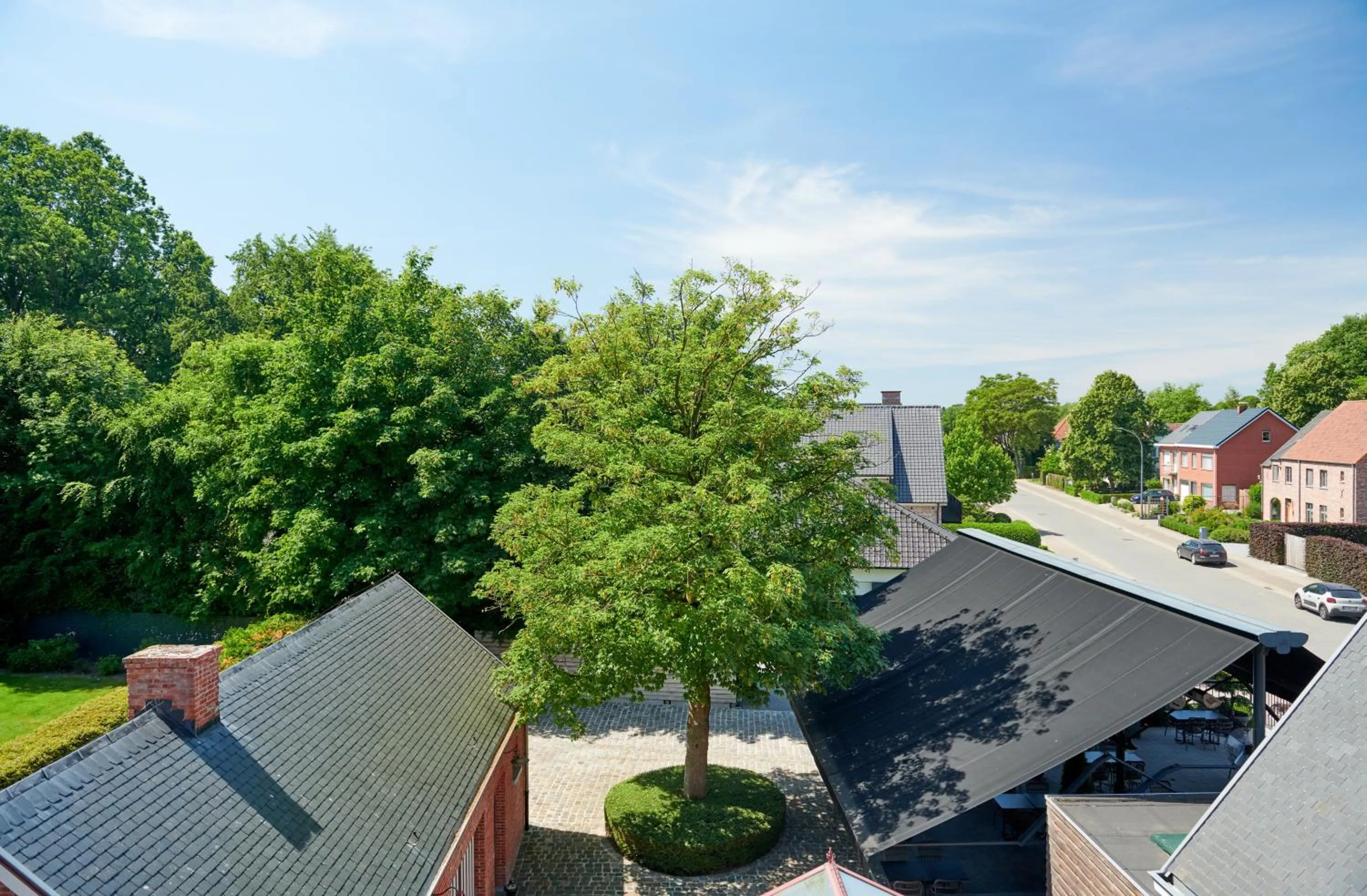 Inner courtyard view in De Statie