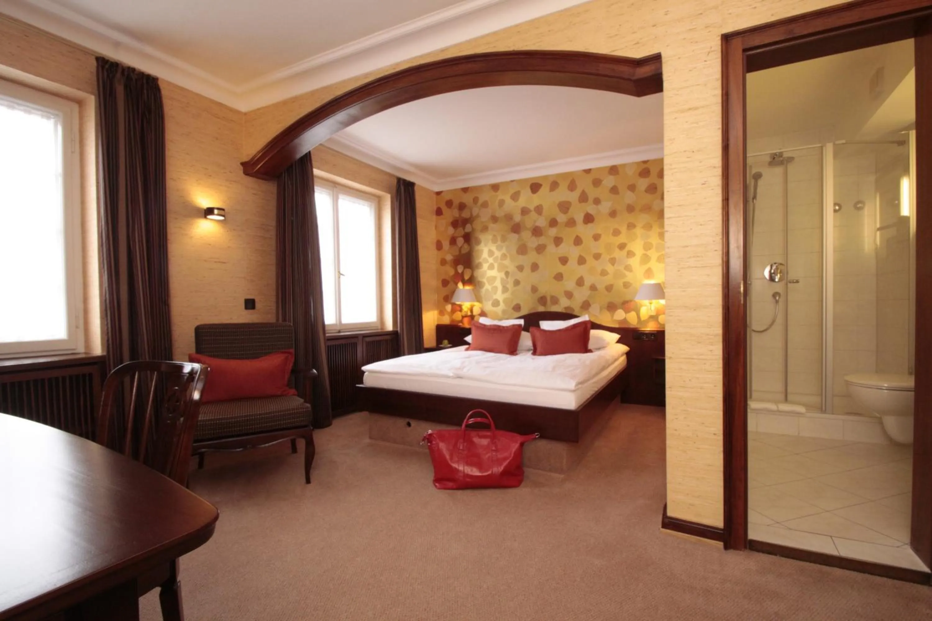 Bed in Boutiquehotel Oberkirch im Zentrum