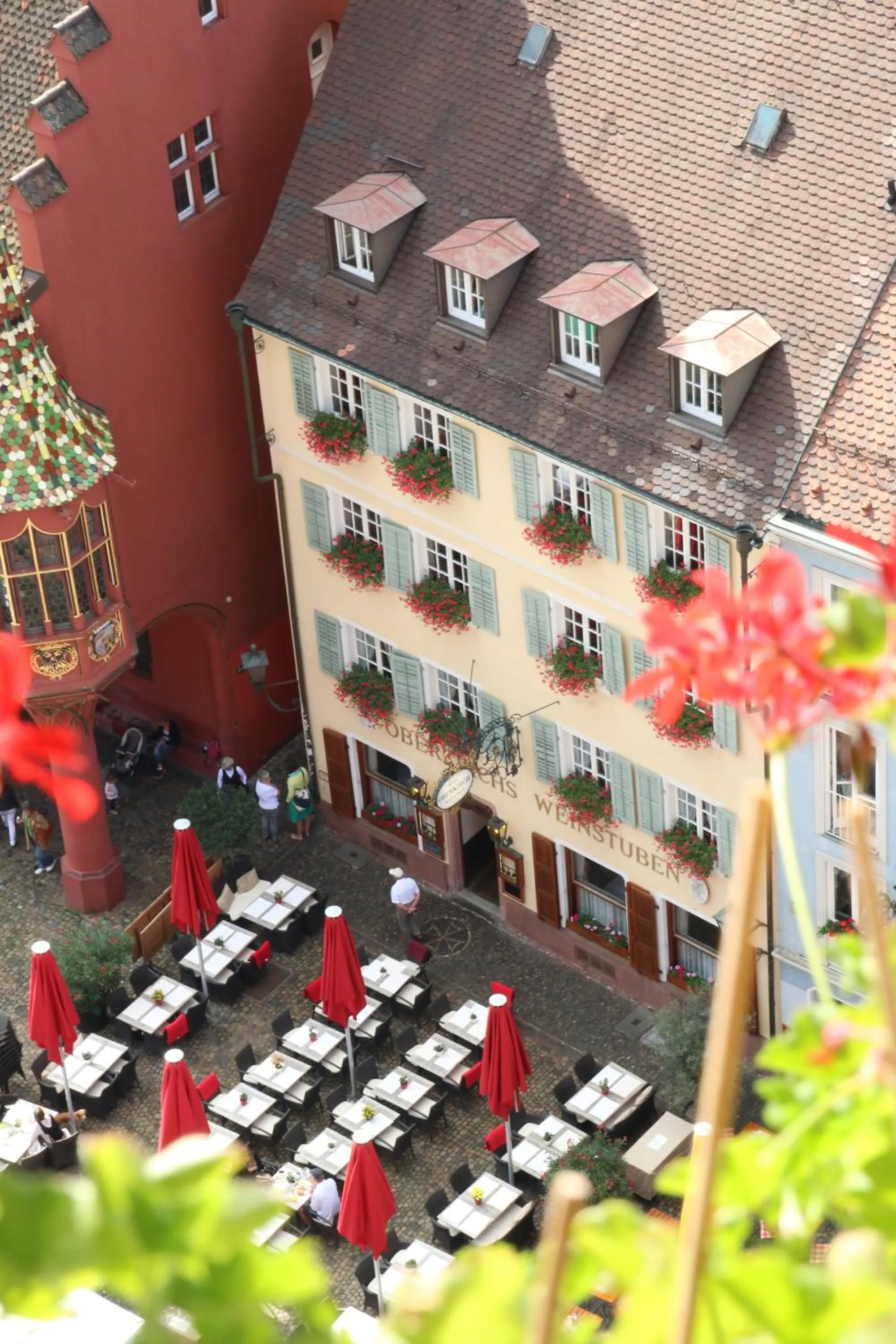 Bird's eye view in Boutiquehotel Oberkirch im Zentrum