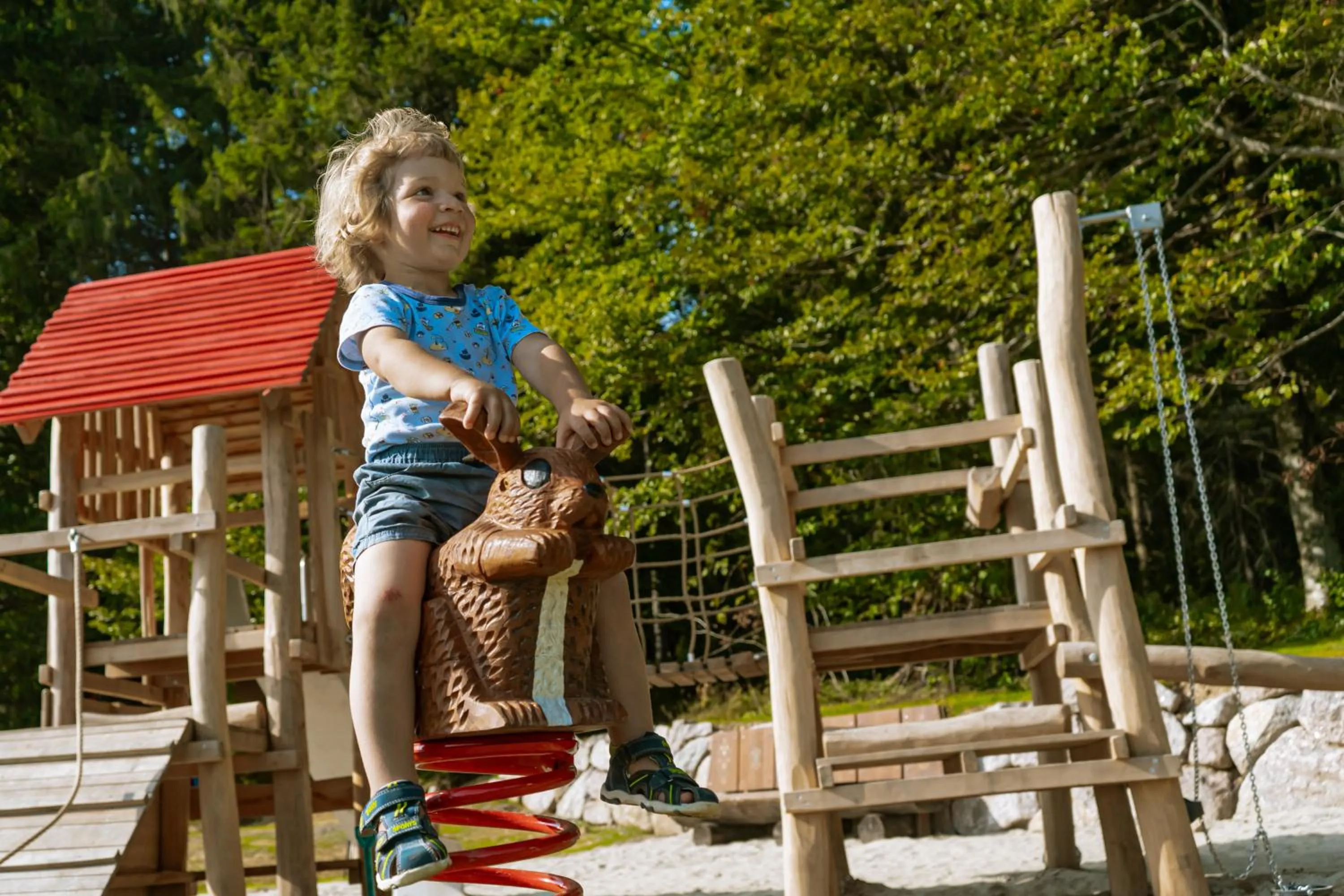 Children play ground in Das Waldhotel - Genuss & Wellness am Notschreipass