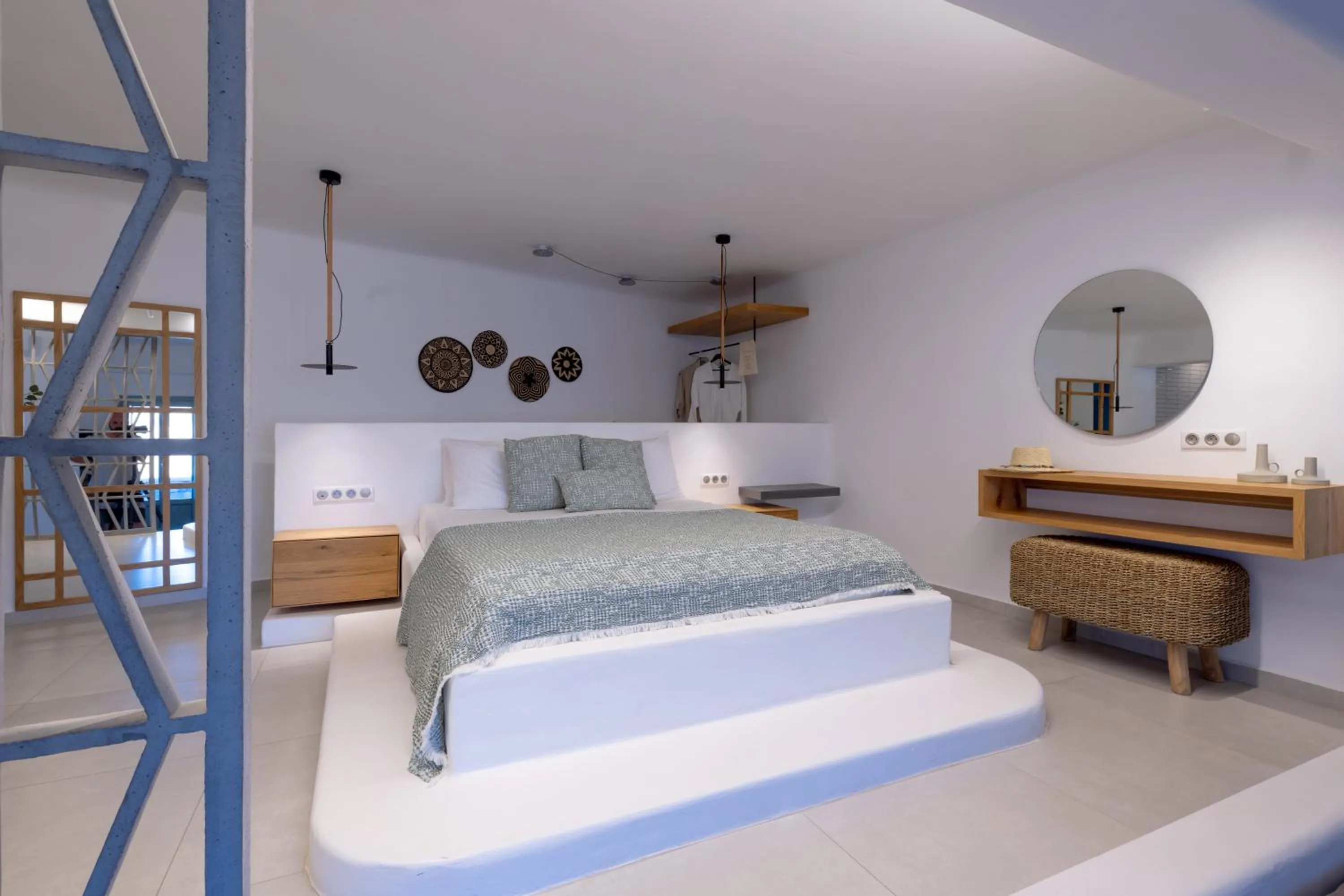 Bed in Infinity Blue Boutique Hotel Astypalaia