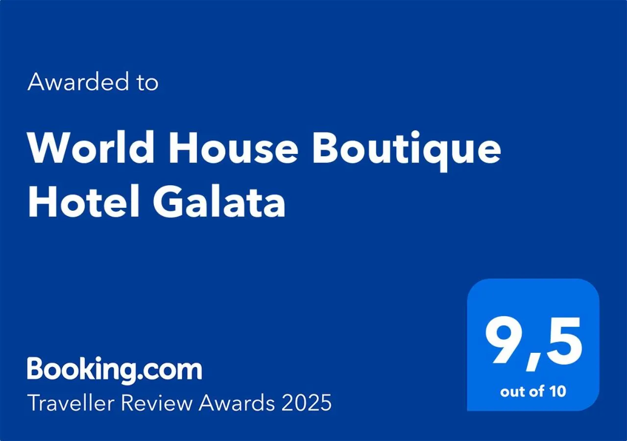Certificate/Award in World House Boutique Hotel Galata