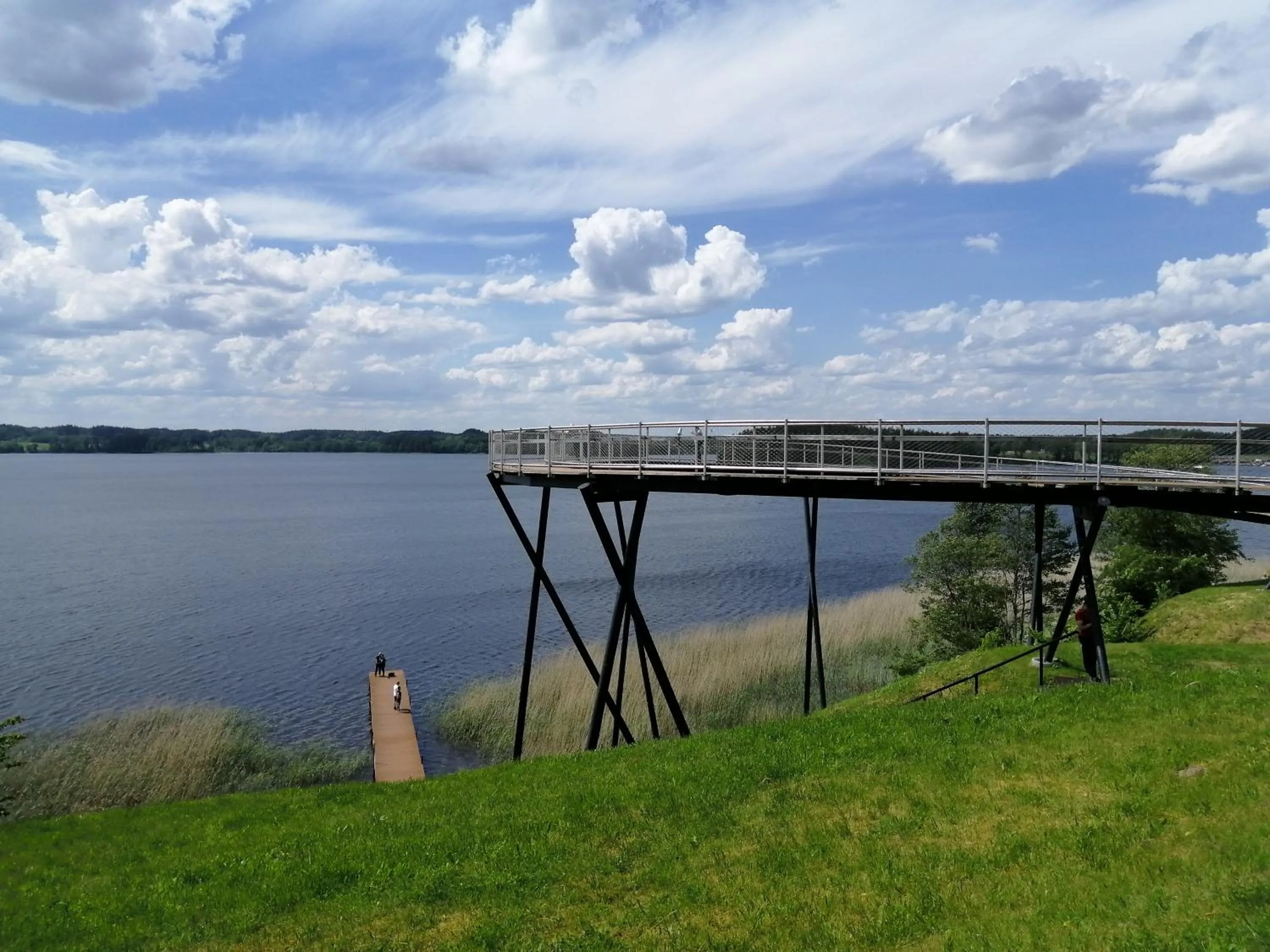 Lake view in Poilsio kampelis Zarasuose