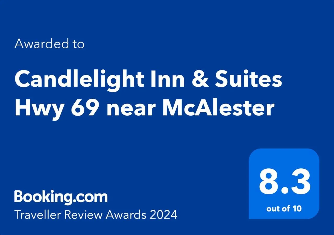 Certificate/Award in Candlelight Inn & Suites Hwy 69 near McAlester