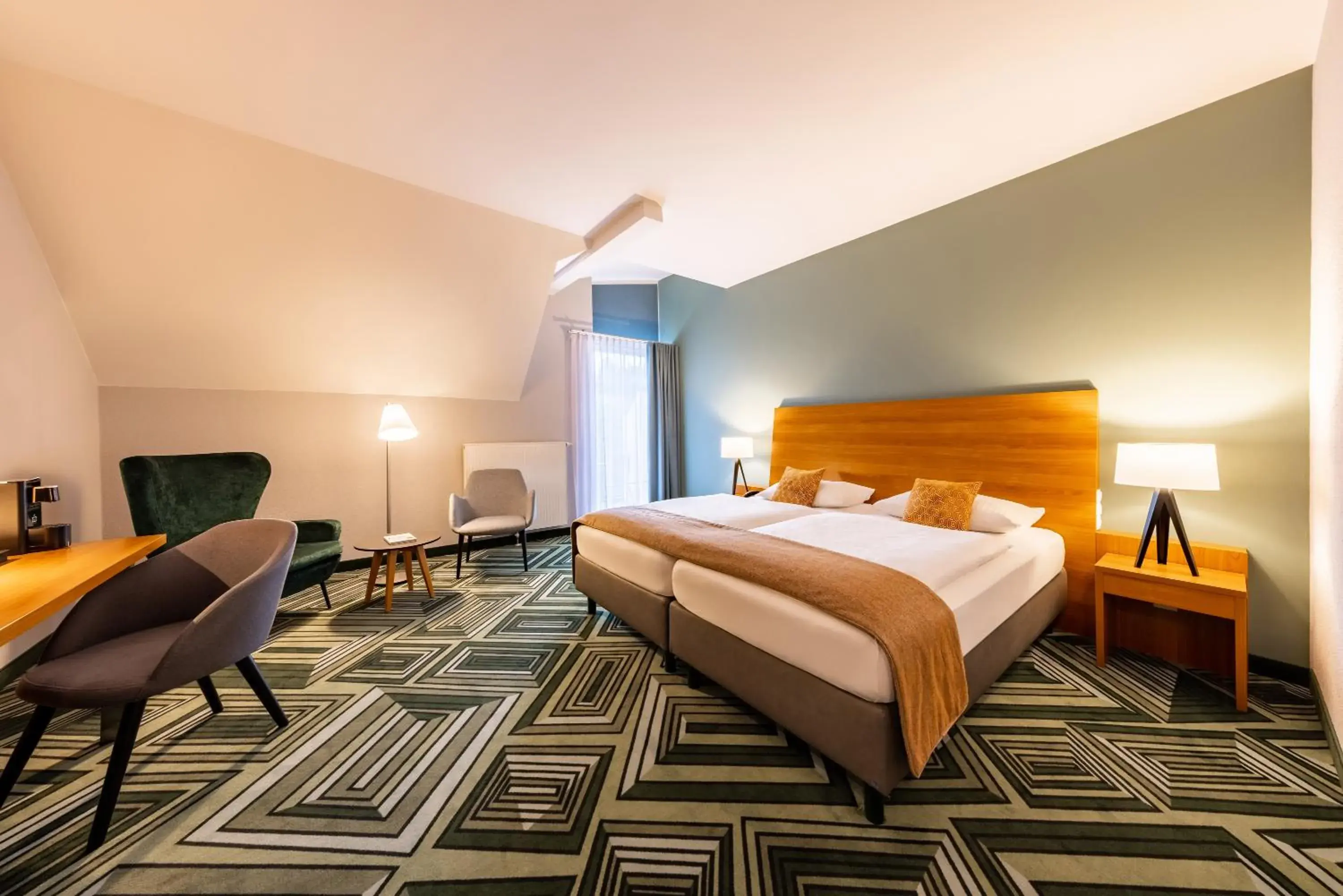 Comfort Double Room Maximilian+ with Balcony in Parkhotel Maximilian Ottobeuren Comfort Double Room Maximilian+ with Balcony in Parkhotel Maximilian Ottobeuren