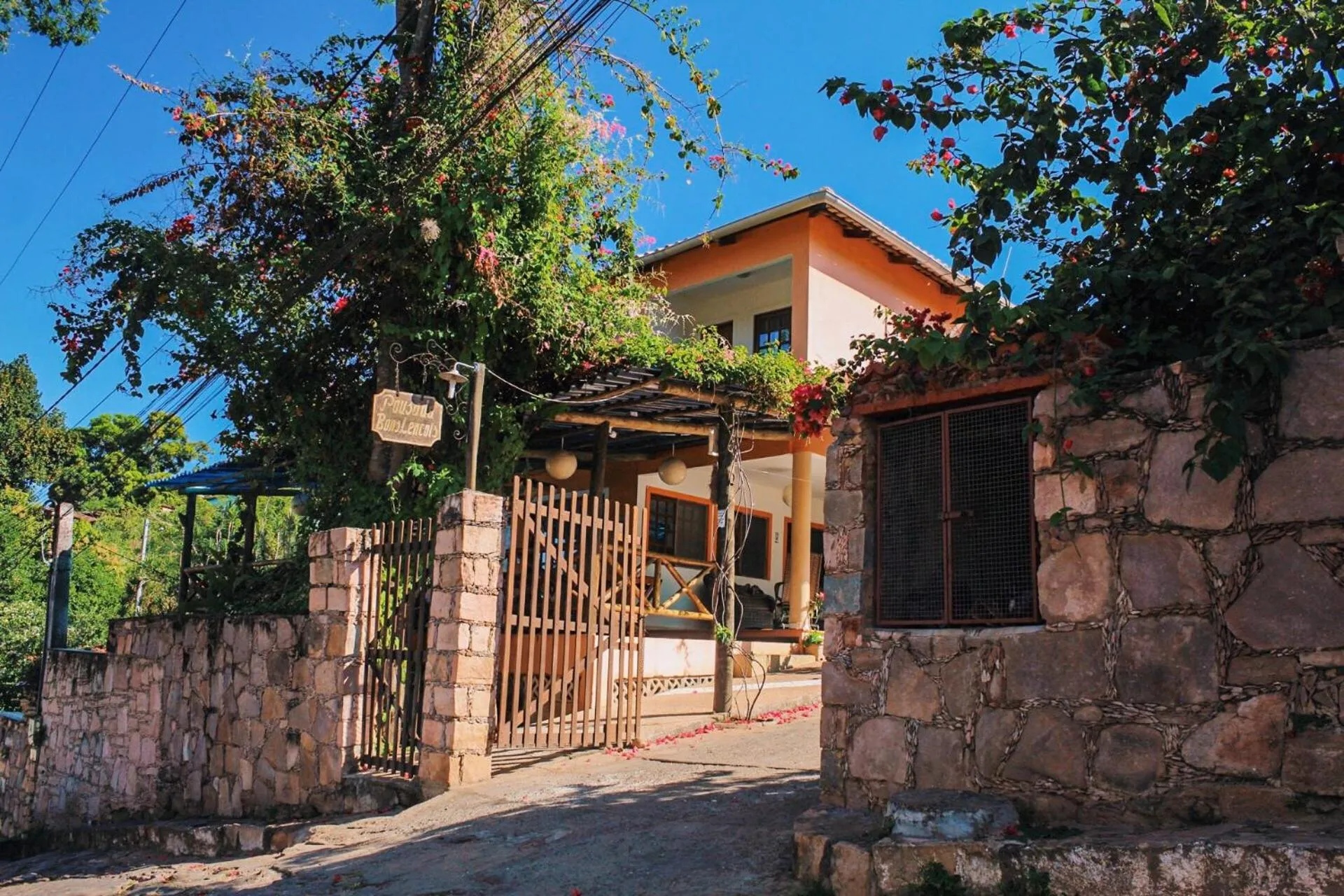 Patio in Pousada Bons Lençóis