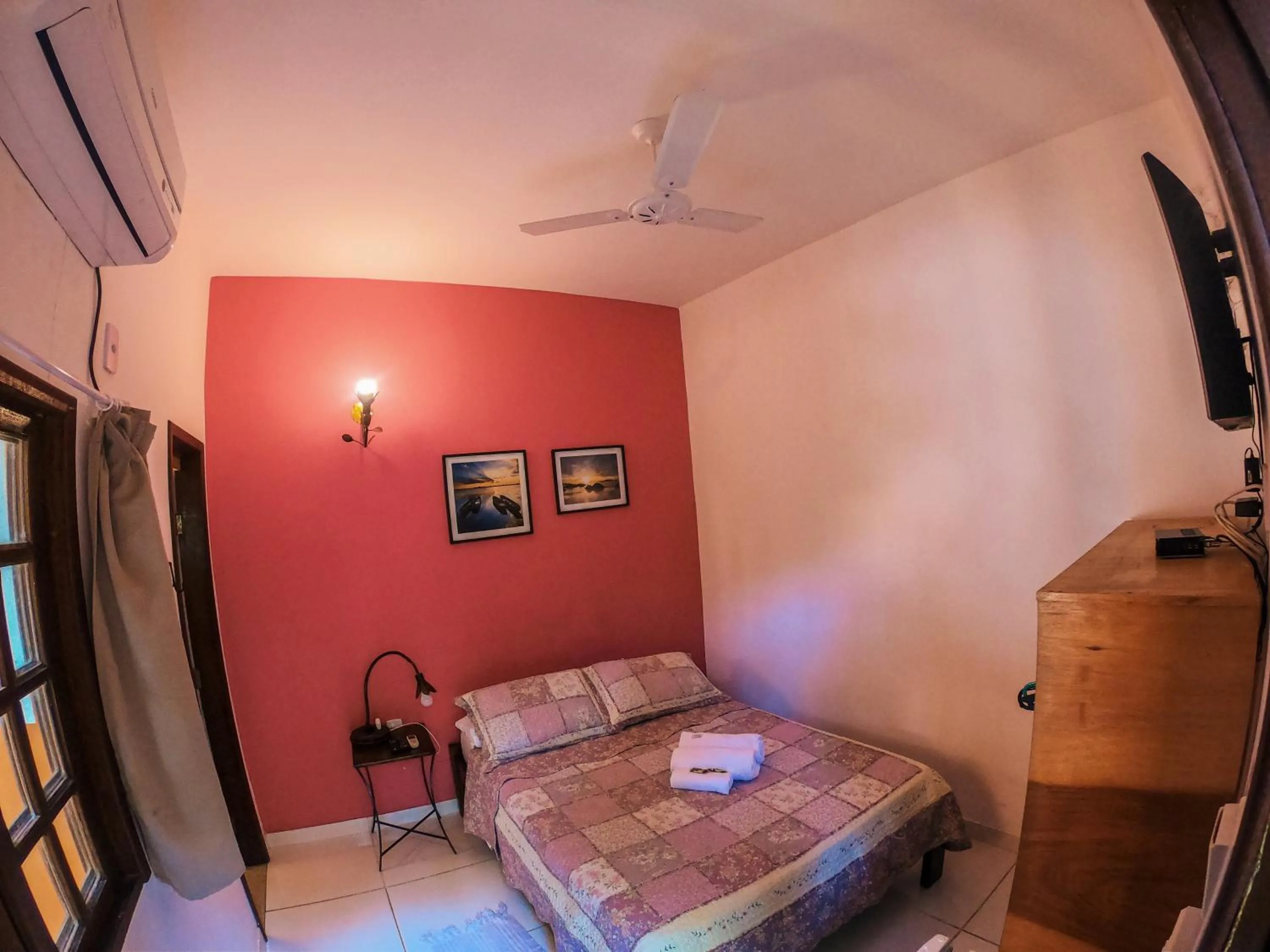Bed in Pousada Bons Lençóis