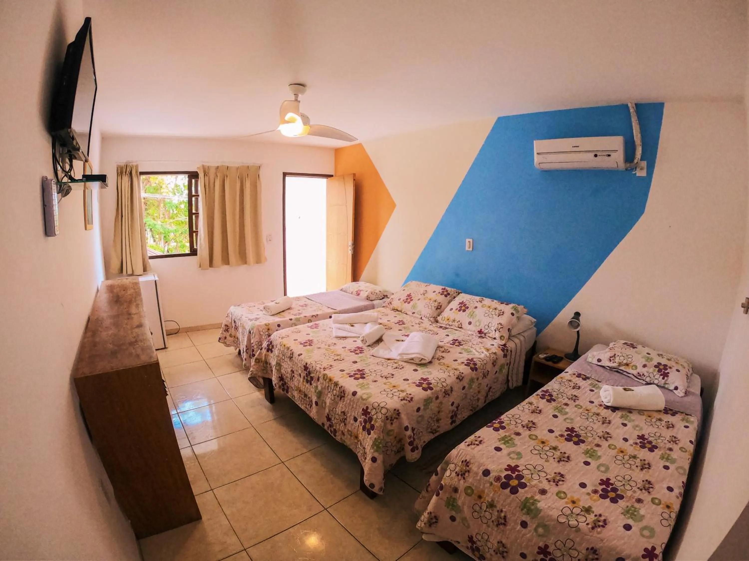 Bed in Pousada Bons Lençóis