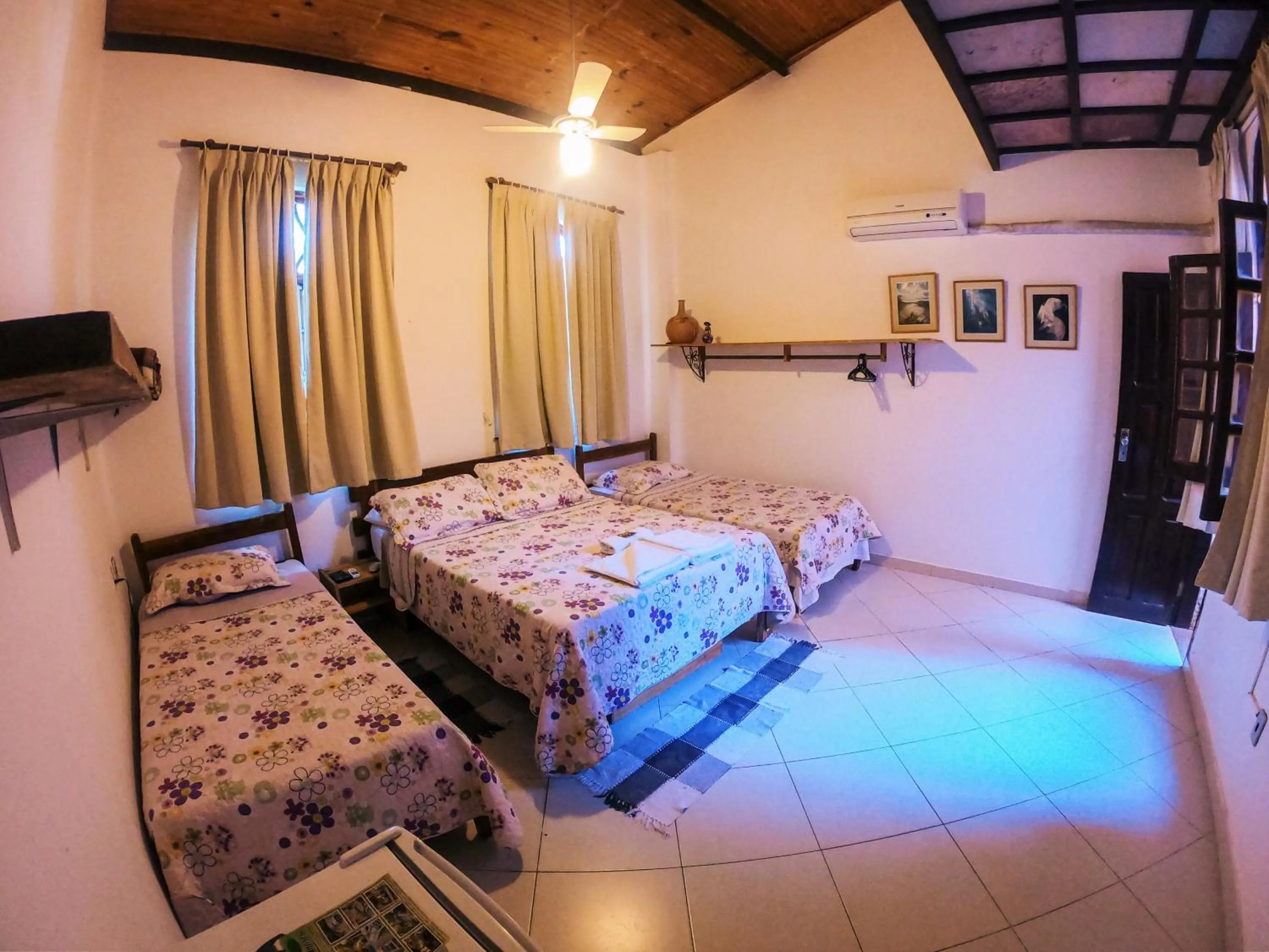Bed in Pousada Bons Lençóis