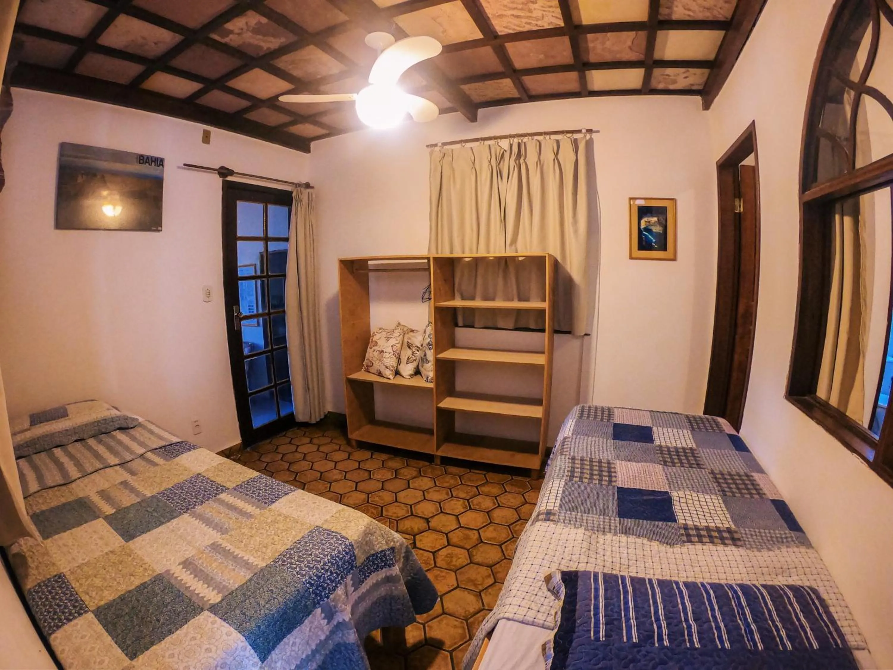 Bed in Pousada Bons Lençóis
