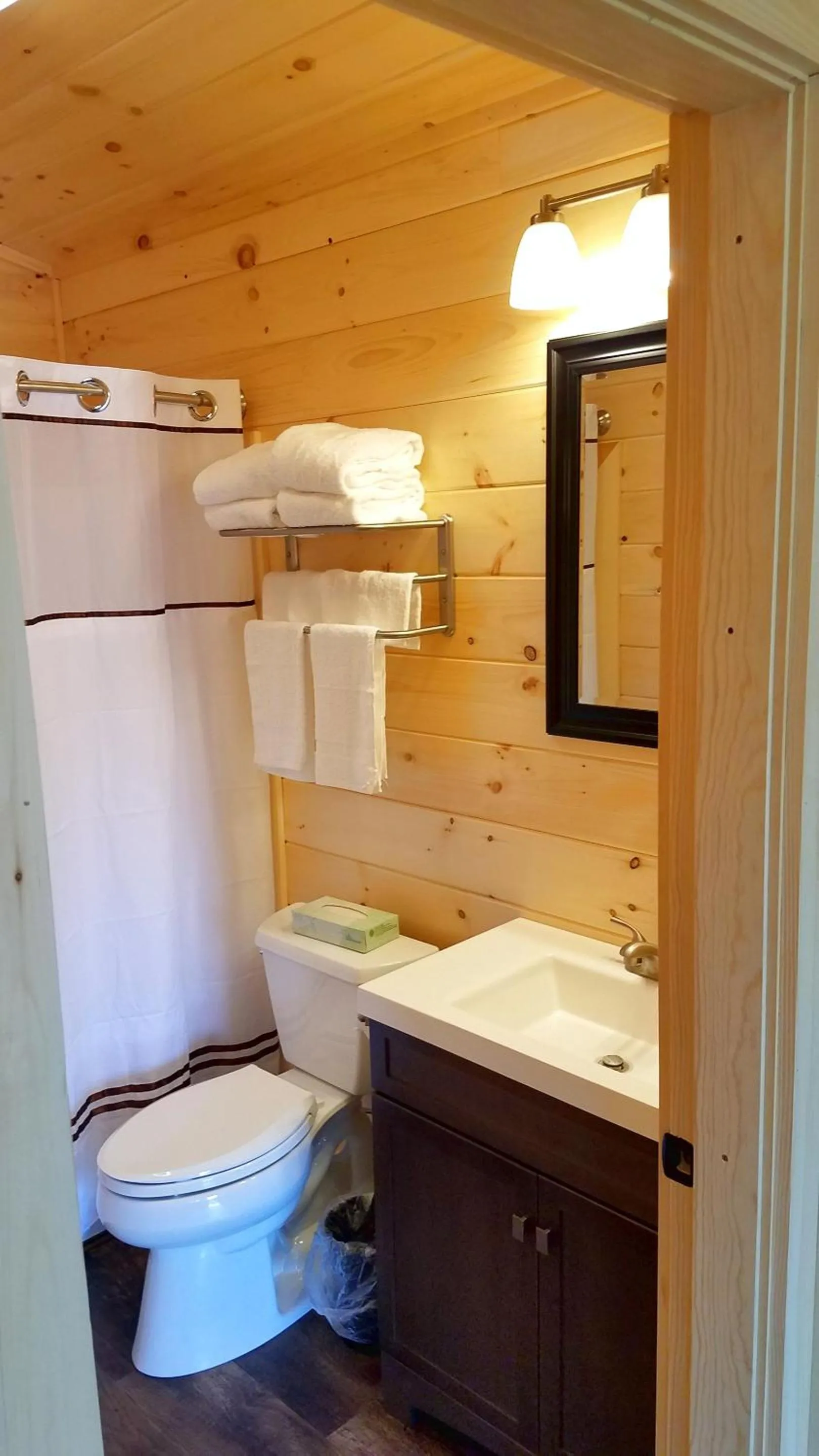 Shower in Abbot Trailside Lodging