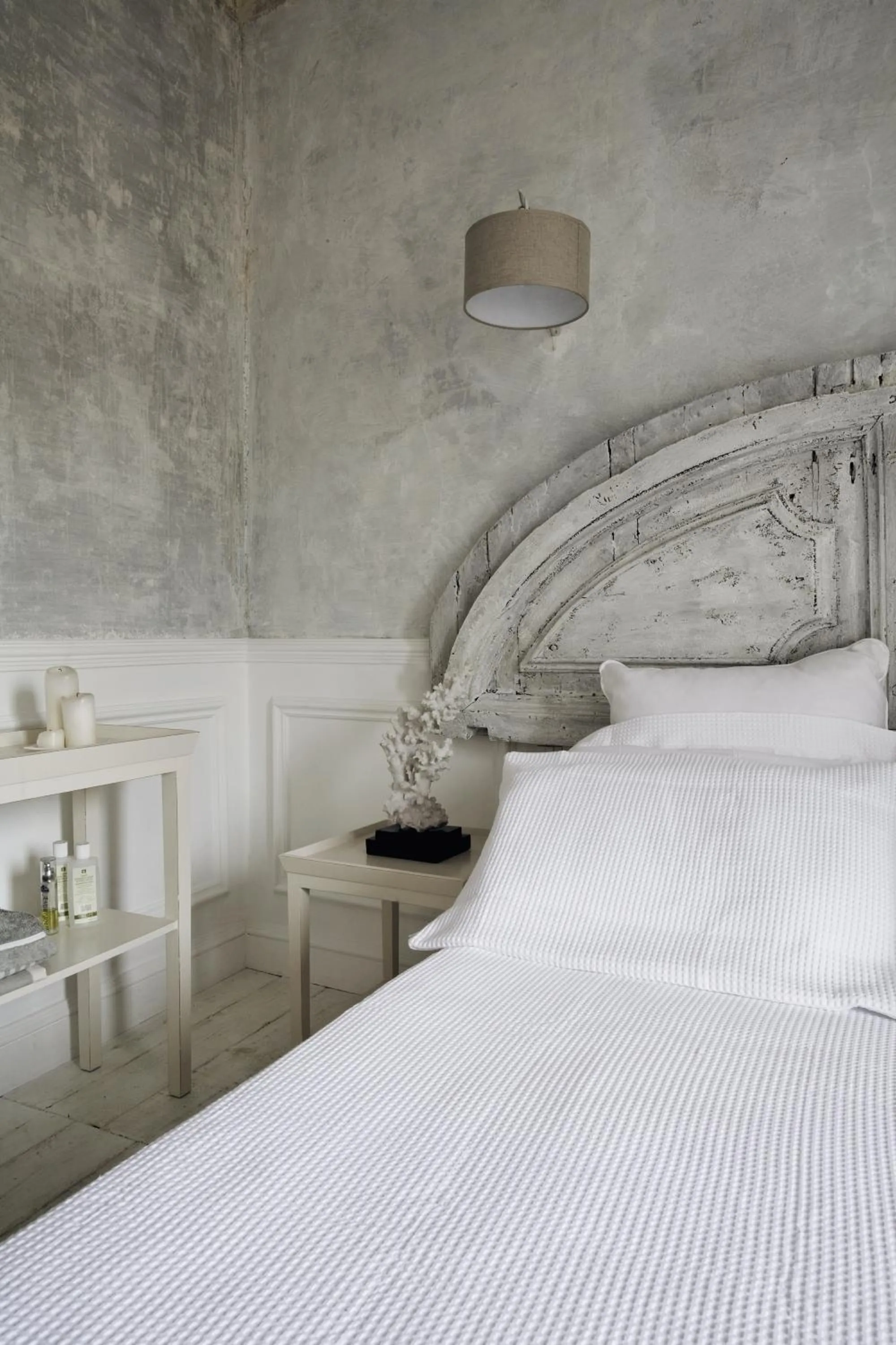 Bed in White Home by Mmega