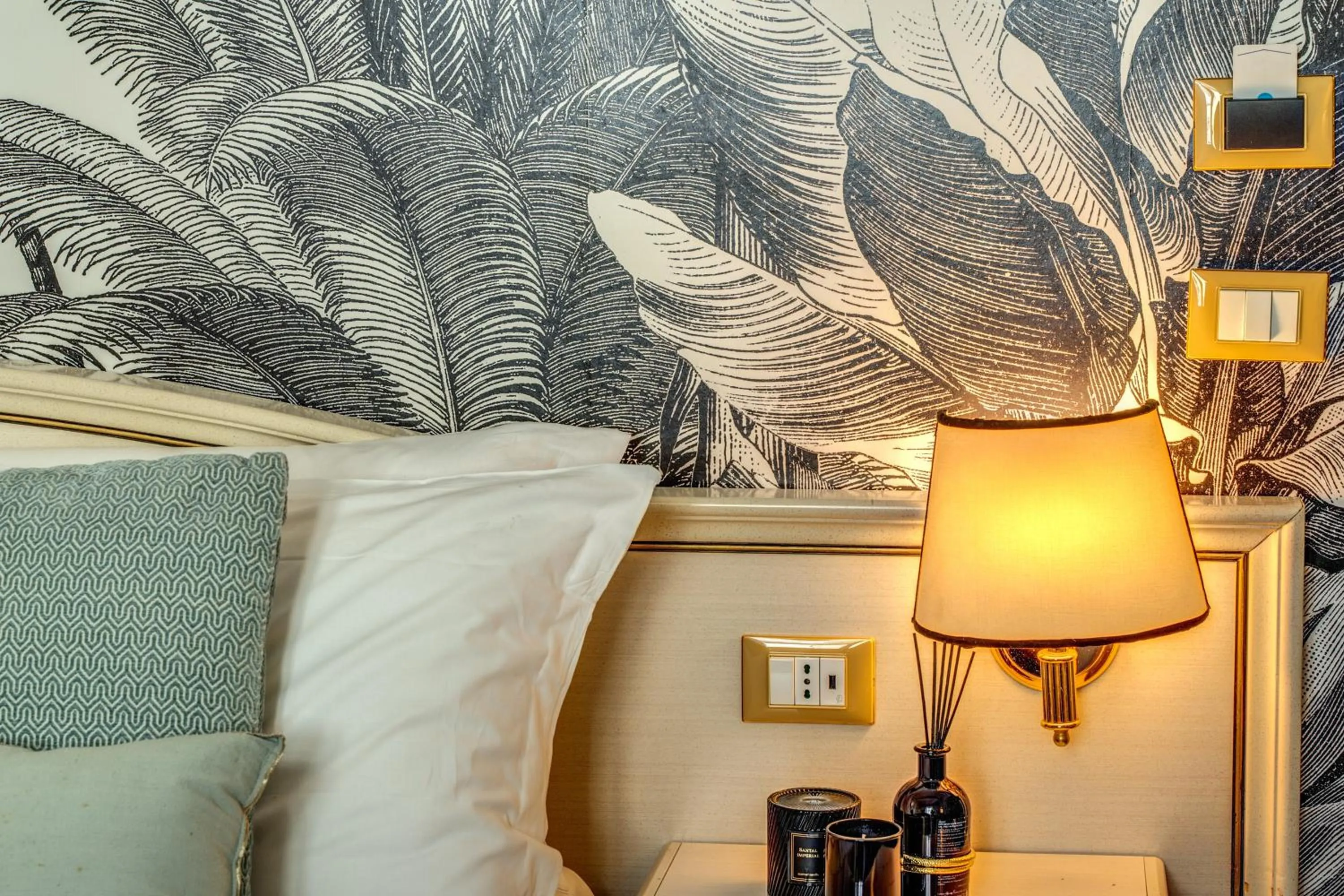 Decorative detail, Bed in Baboon Room