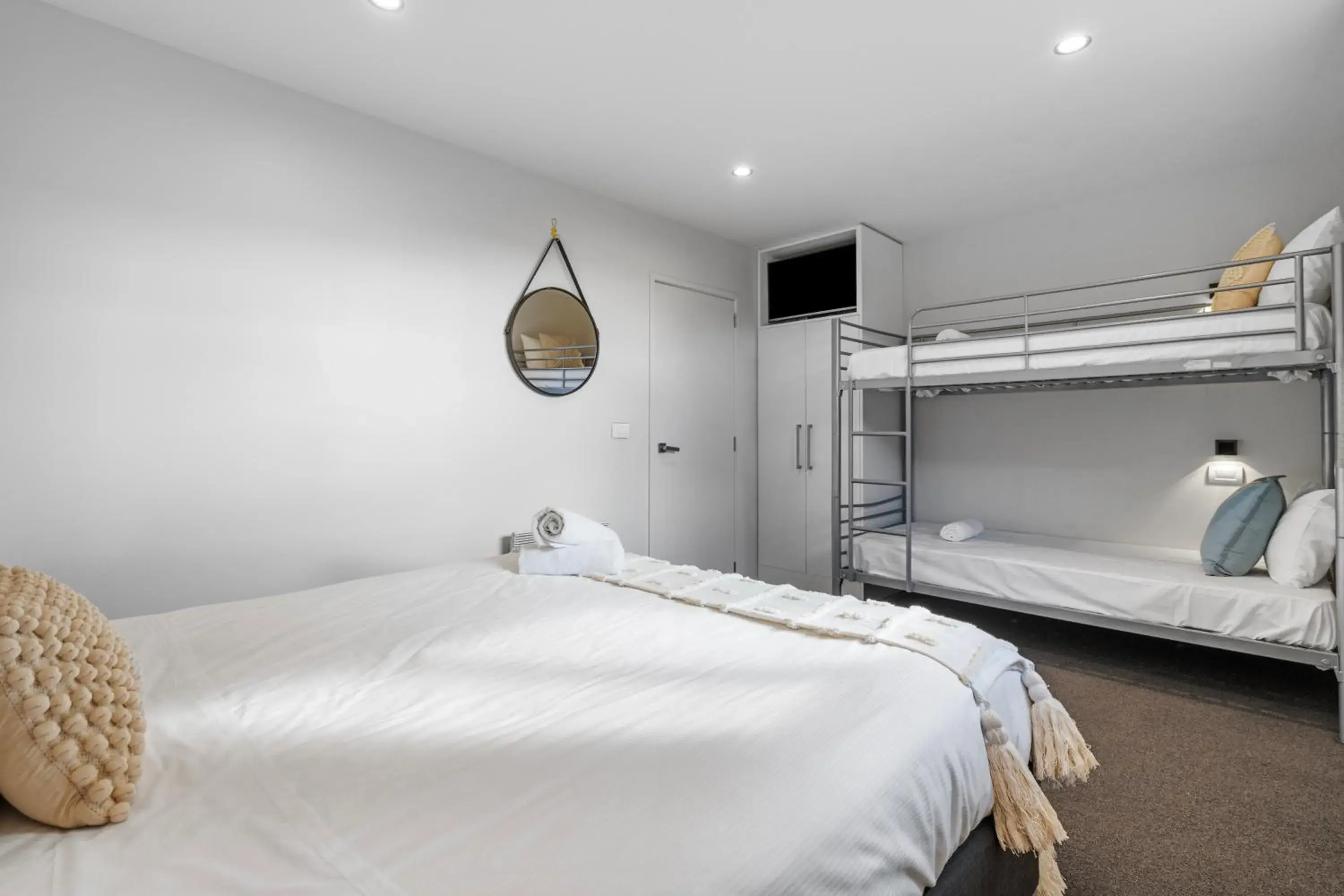 Bedroom, Bed in Tasman Holiday Parks - Te Anau Bedroom, Bed in Tasman Holiday Parks - Te Anau