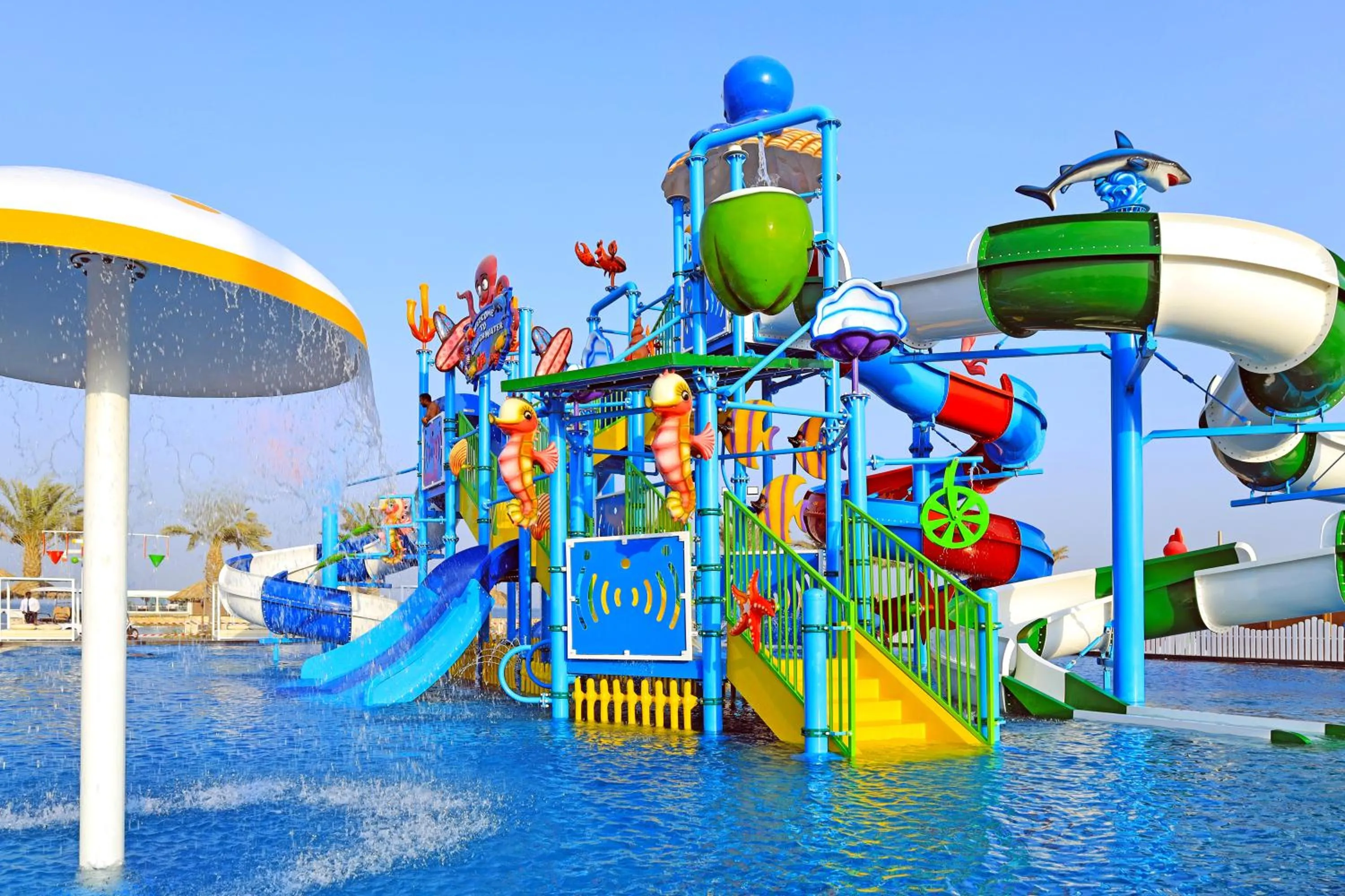 Aqua park in Jaw Resort & Spa
