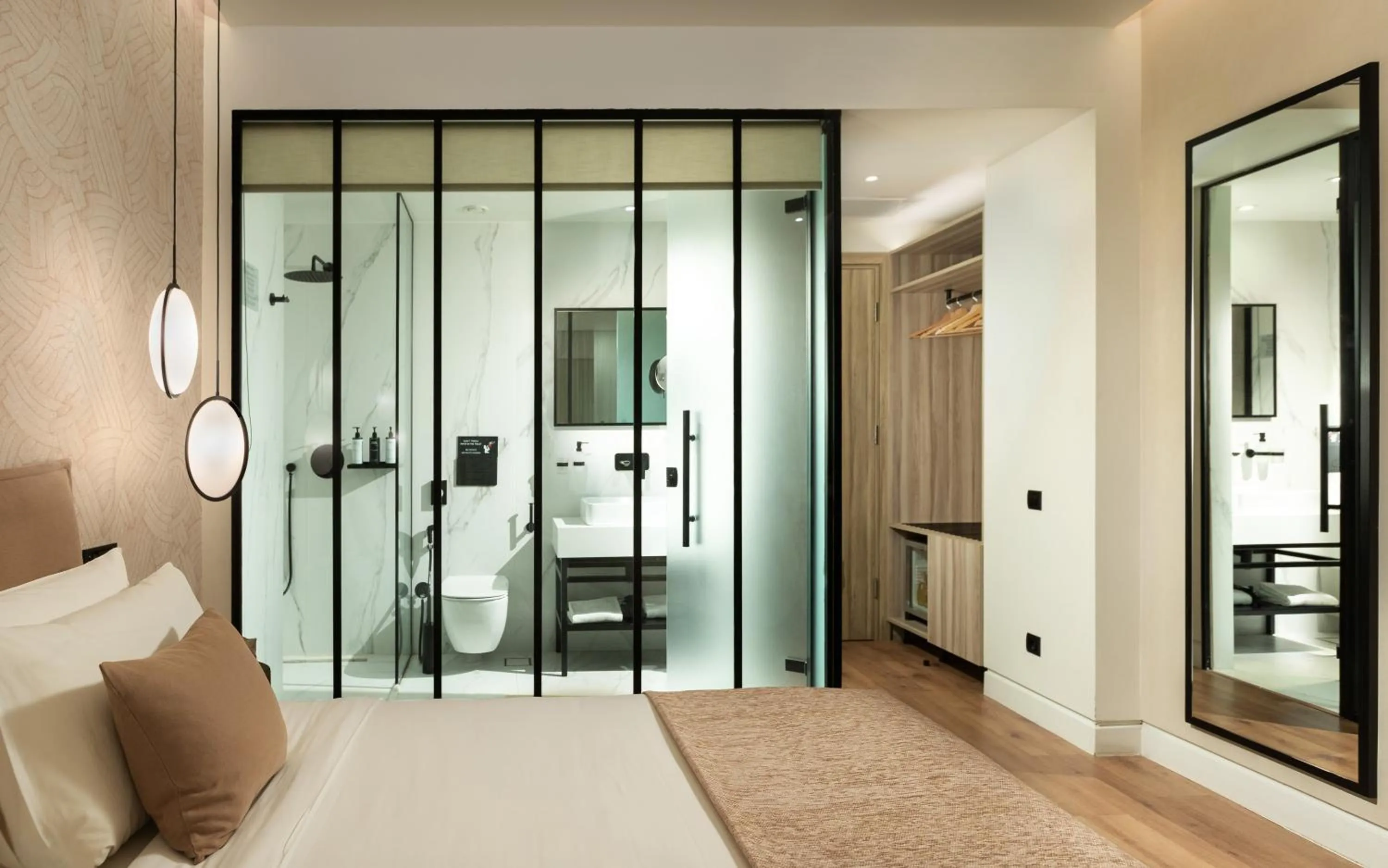 Bathroom, Bed in The Residence Christokopidou Hotel & Spa