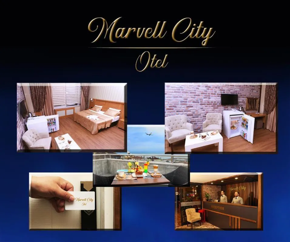 Text overlay in Marvell City Otel