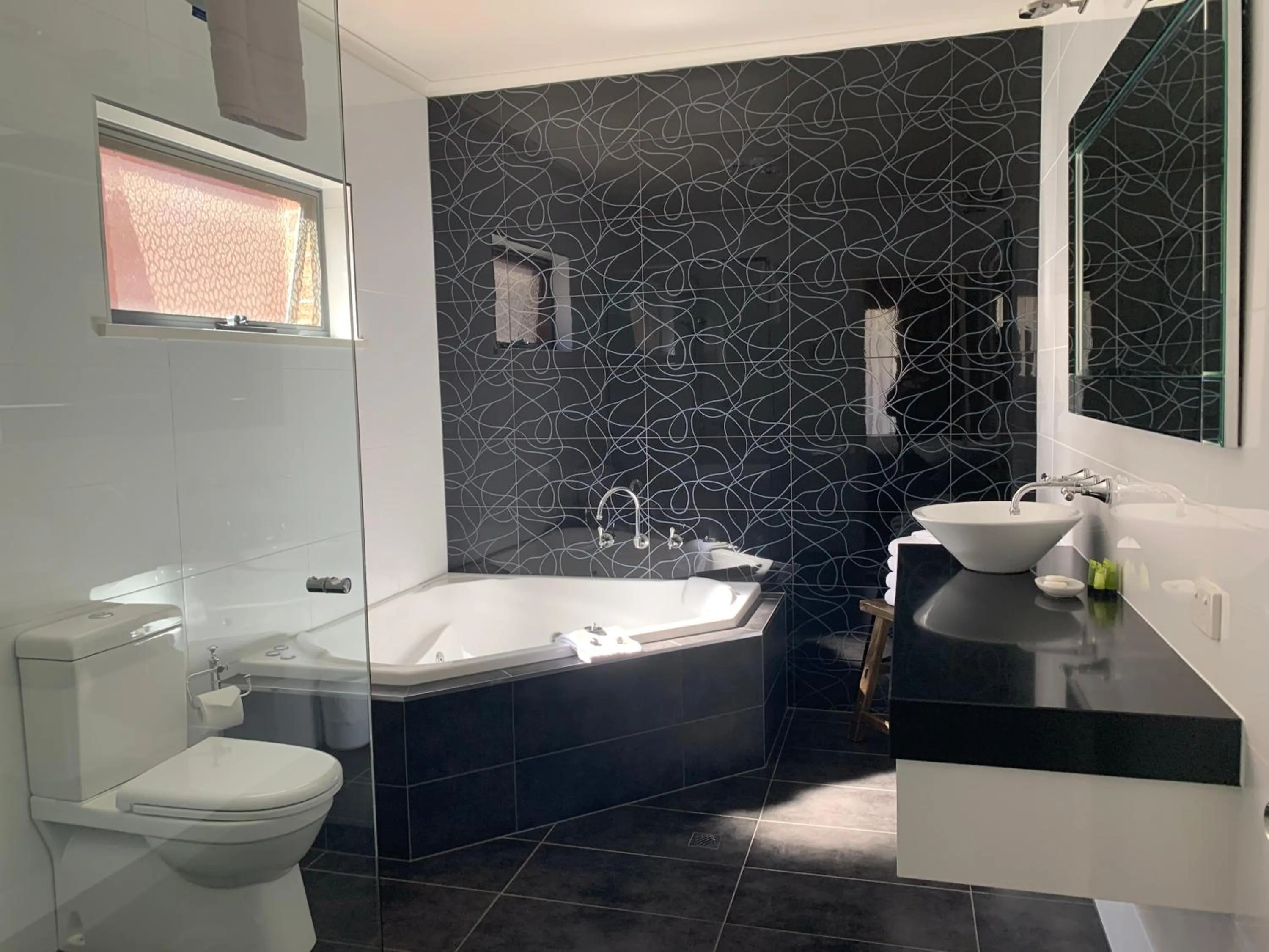 Toilet in Blazing Stump Motel & Suites