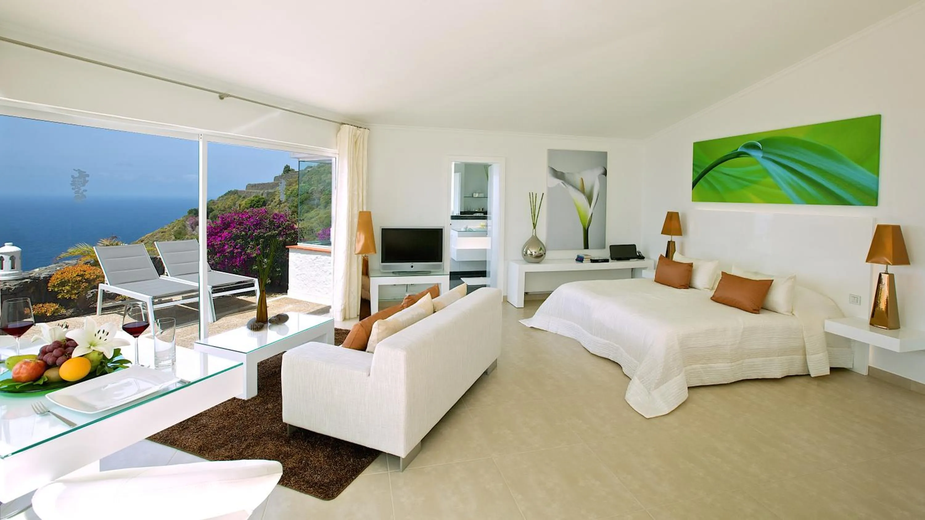 Balcony/Terrace, Bed in Jardin de la Paz